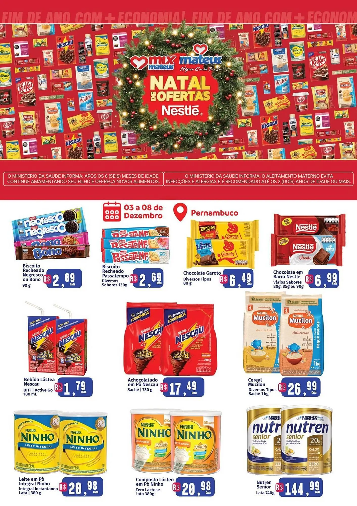 Encarte de Catálogo Supermercados Mateus 3 de dezembro até 8 de dezembro 2025 - Pagina 1