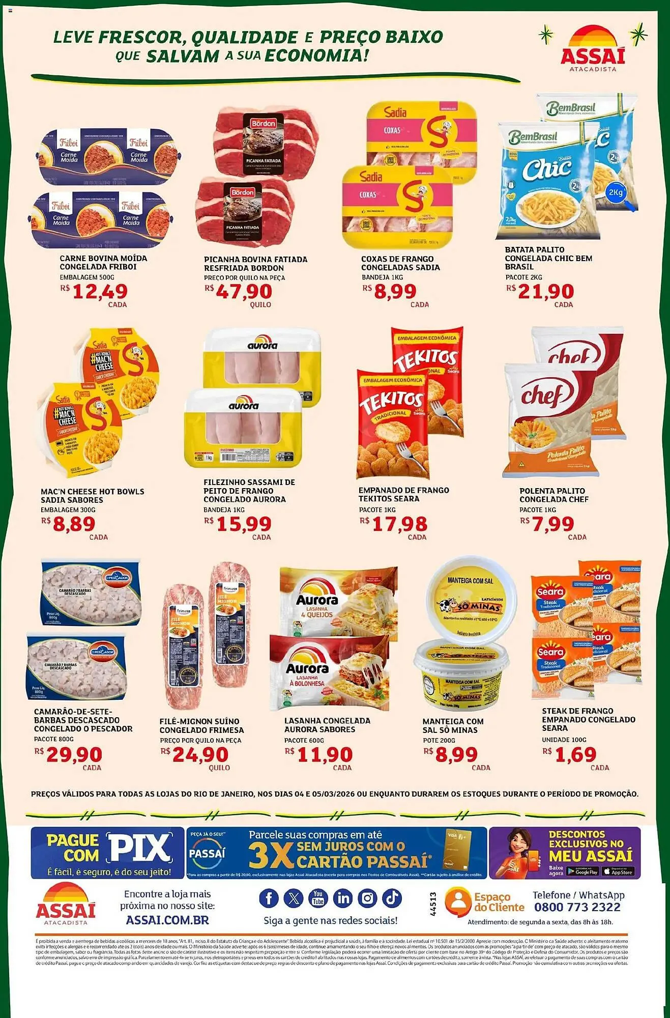 Encarte de Encarte Assaí Atacadista 4 de março até 5 de março 2026 - Pagina 2