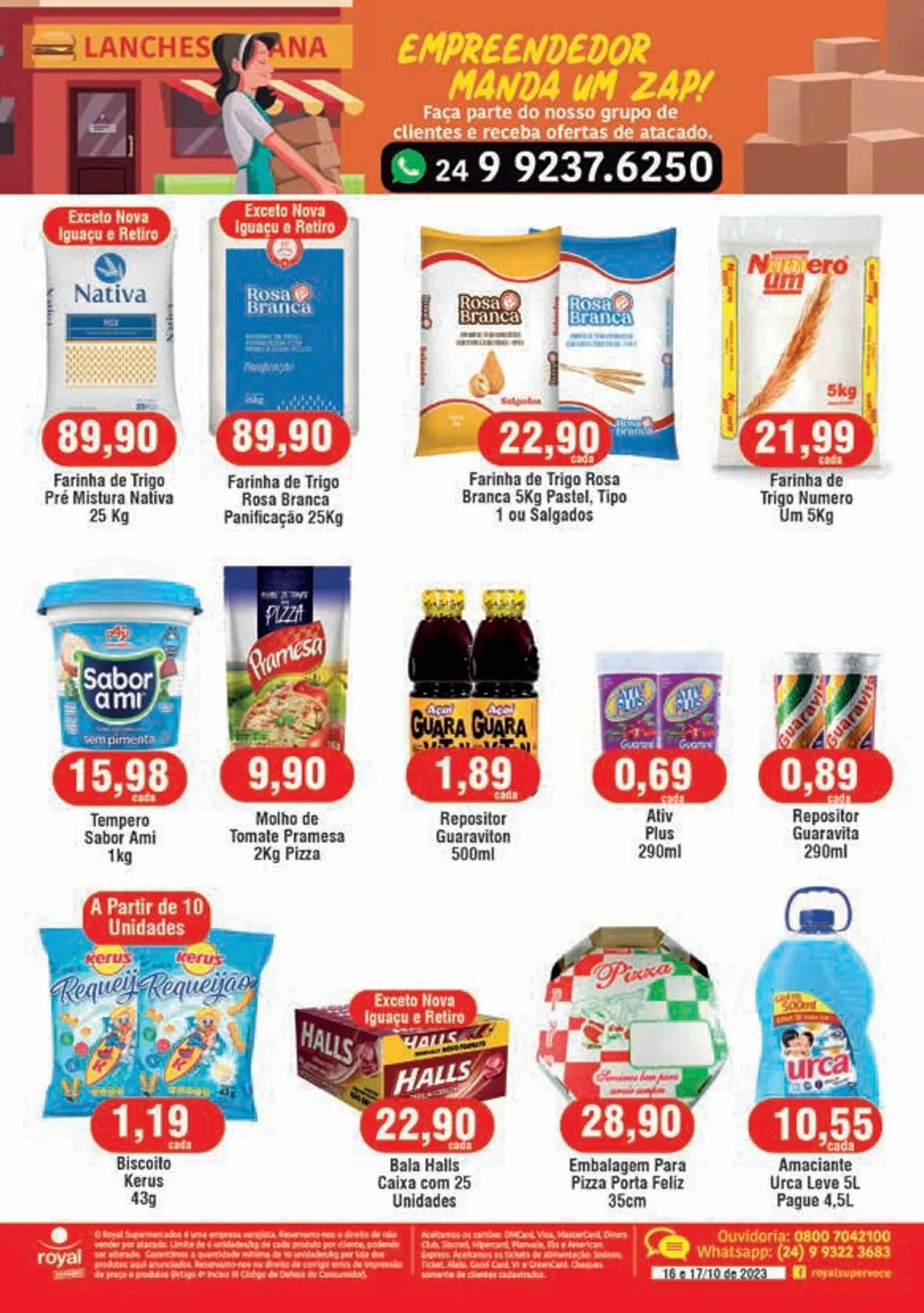 Encarte de Royal Supermercados Folheto 16 de outubro até 17 de outubro 2023 - Pagina 2