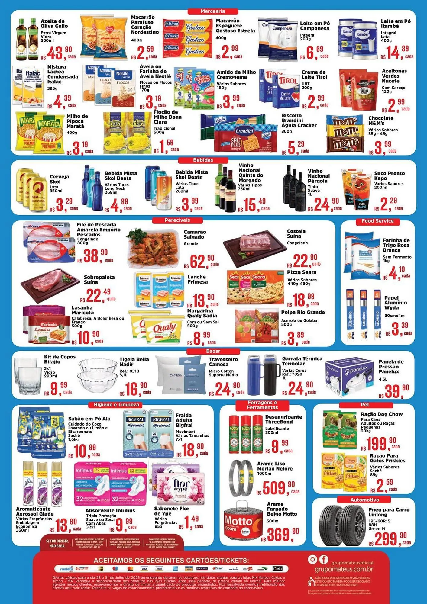 Encarte de Catálogo Supermercados Mateus 28 de julho até 31 de julho 2025 - Pagina 2