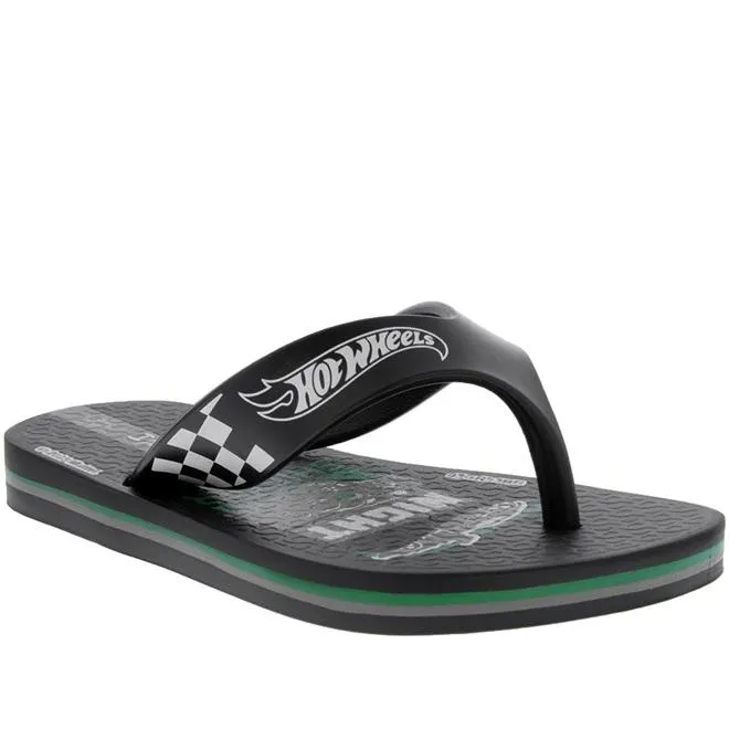 Chinelo Infantil Ipanema Hot Wheels Preto