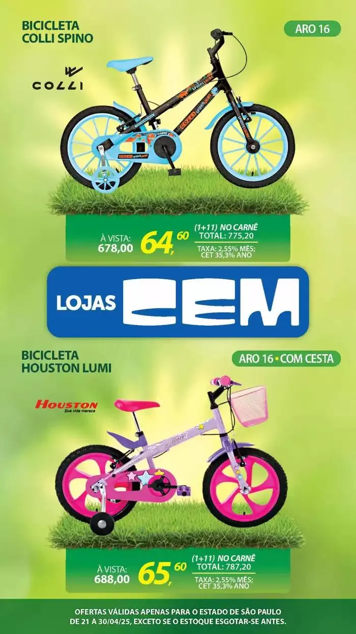 Encarte de Encarte Lojas Cem 18 de abril até 30 de abril 2025 - Pagina 107