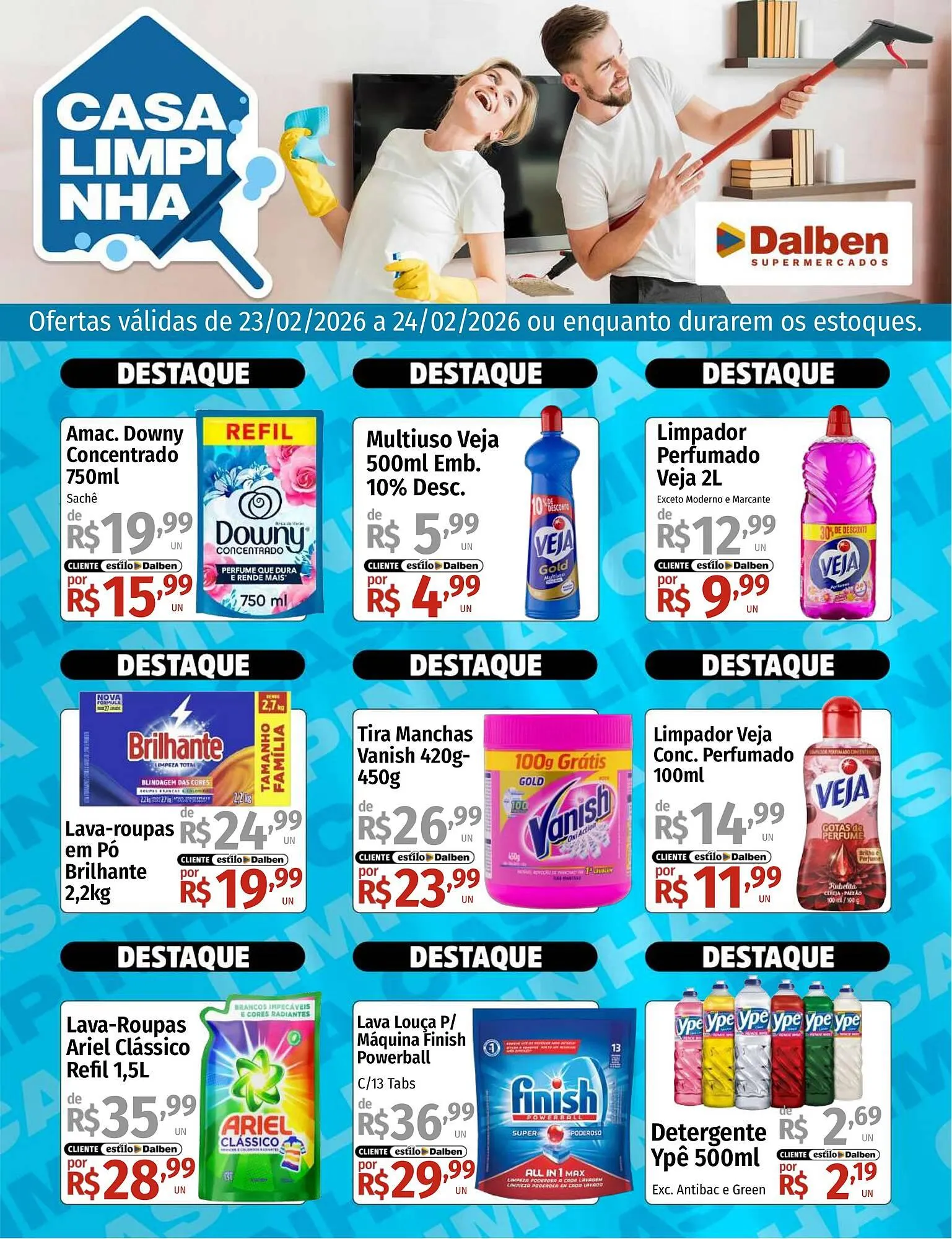Encarte de Catálogo Supermercado Dalben 23 de fevereiro até 24 de fevereiro 2026 - Pagina 1