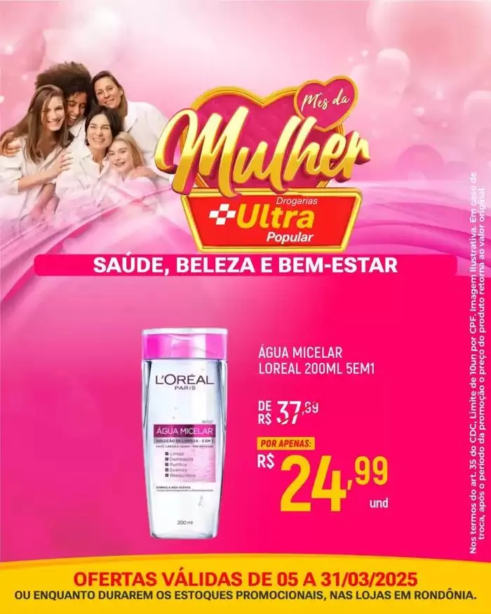 Encarte de Ofertas Drogarias Ultra Popular 5 de março até 31 de março 2025 - Pagina 1