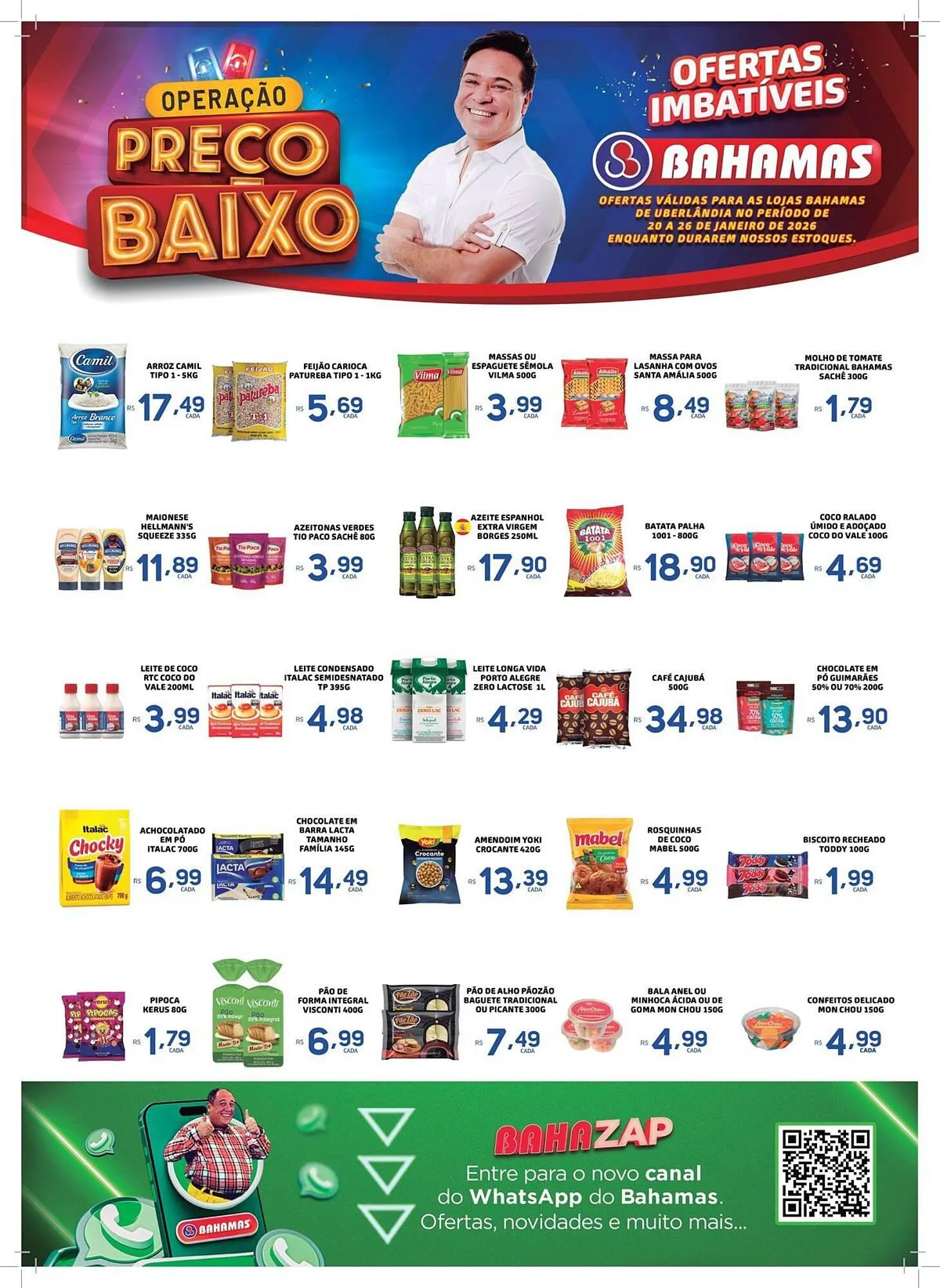 Encarte de Catálogo Bahamas Supermercados 21 de janeiro até 26 de janeiro 2026 - Pagina 1