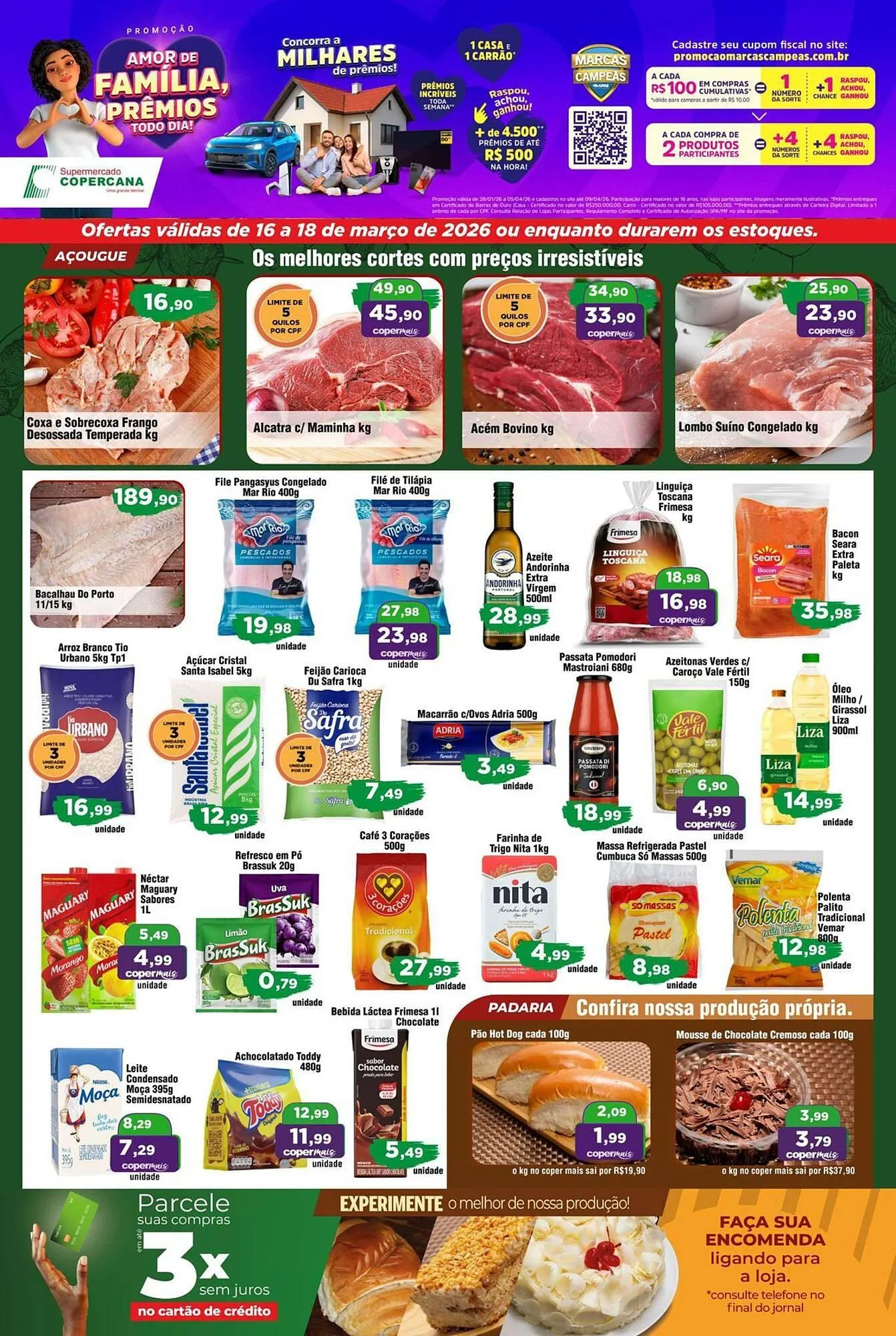 Encarte de Tabloide Copercana 16 de março até 18 de março 2026 - Pagina 1