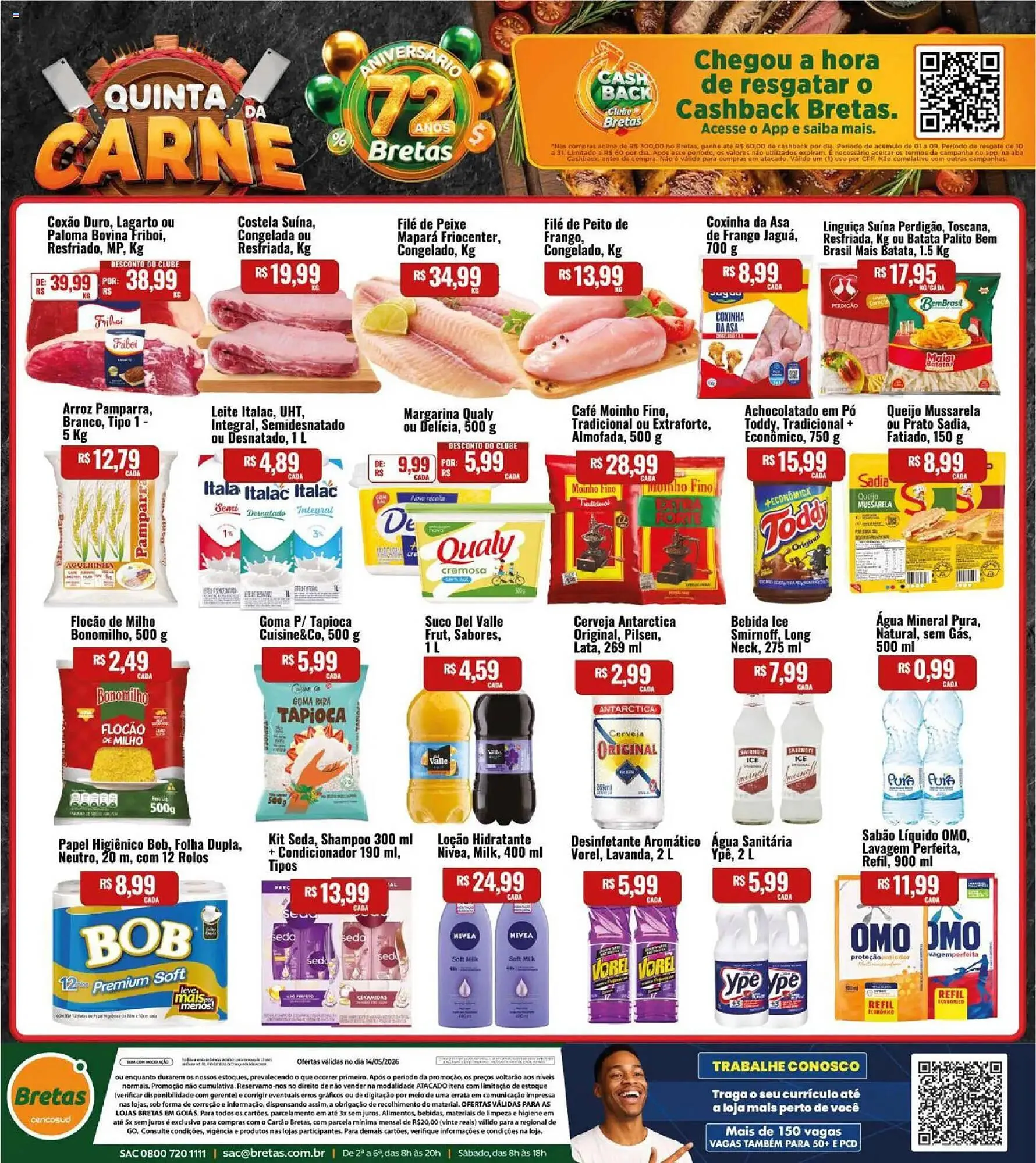 Encarte de Catálogo Supermercados Bretas 14 de maio até 14 de maio 2026 - Pagina 1