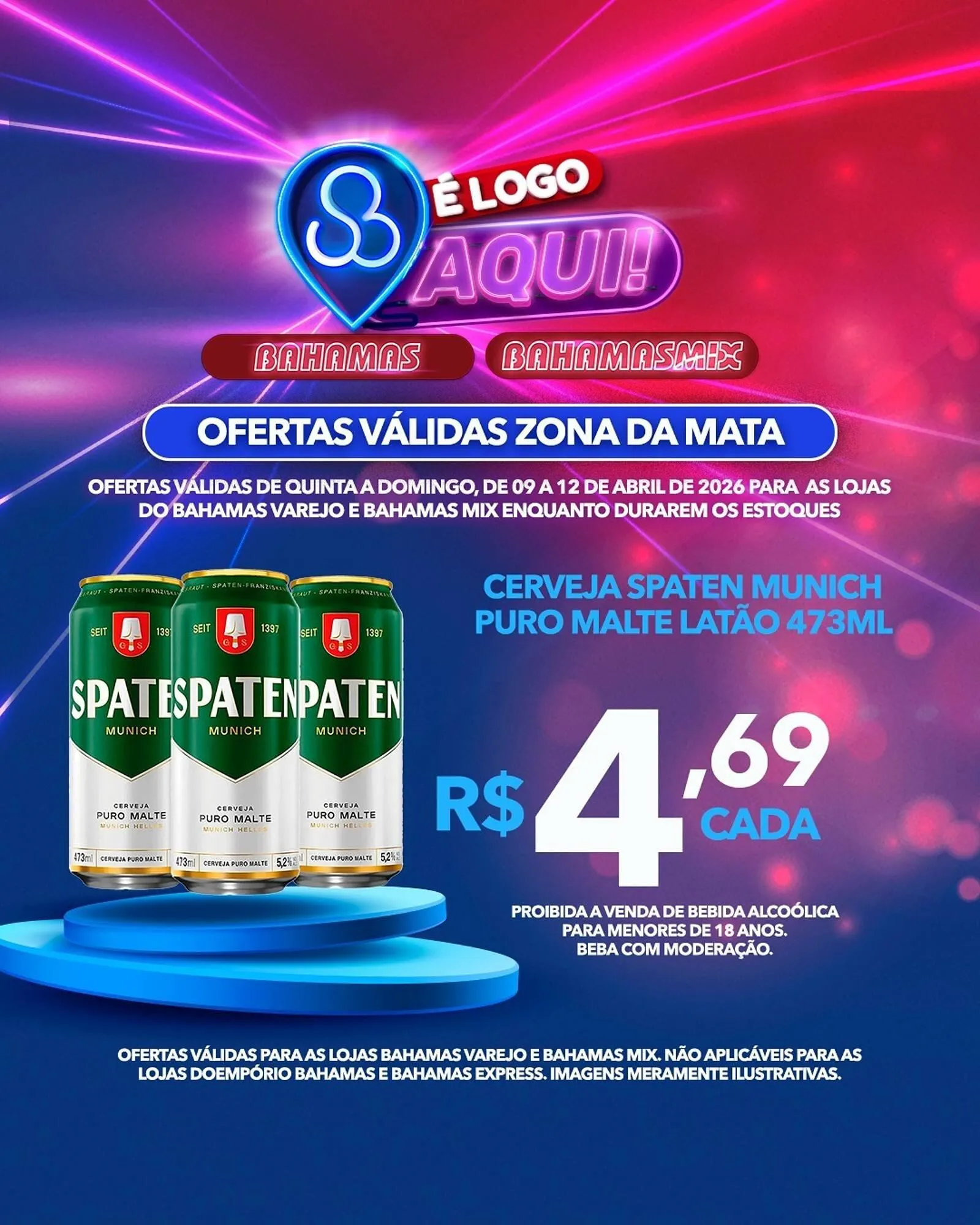 Encarte de Catálogo Bahamas Supermercados 9 de abril até 12 de abril 2026 - Pagina 4