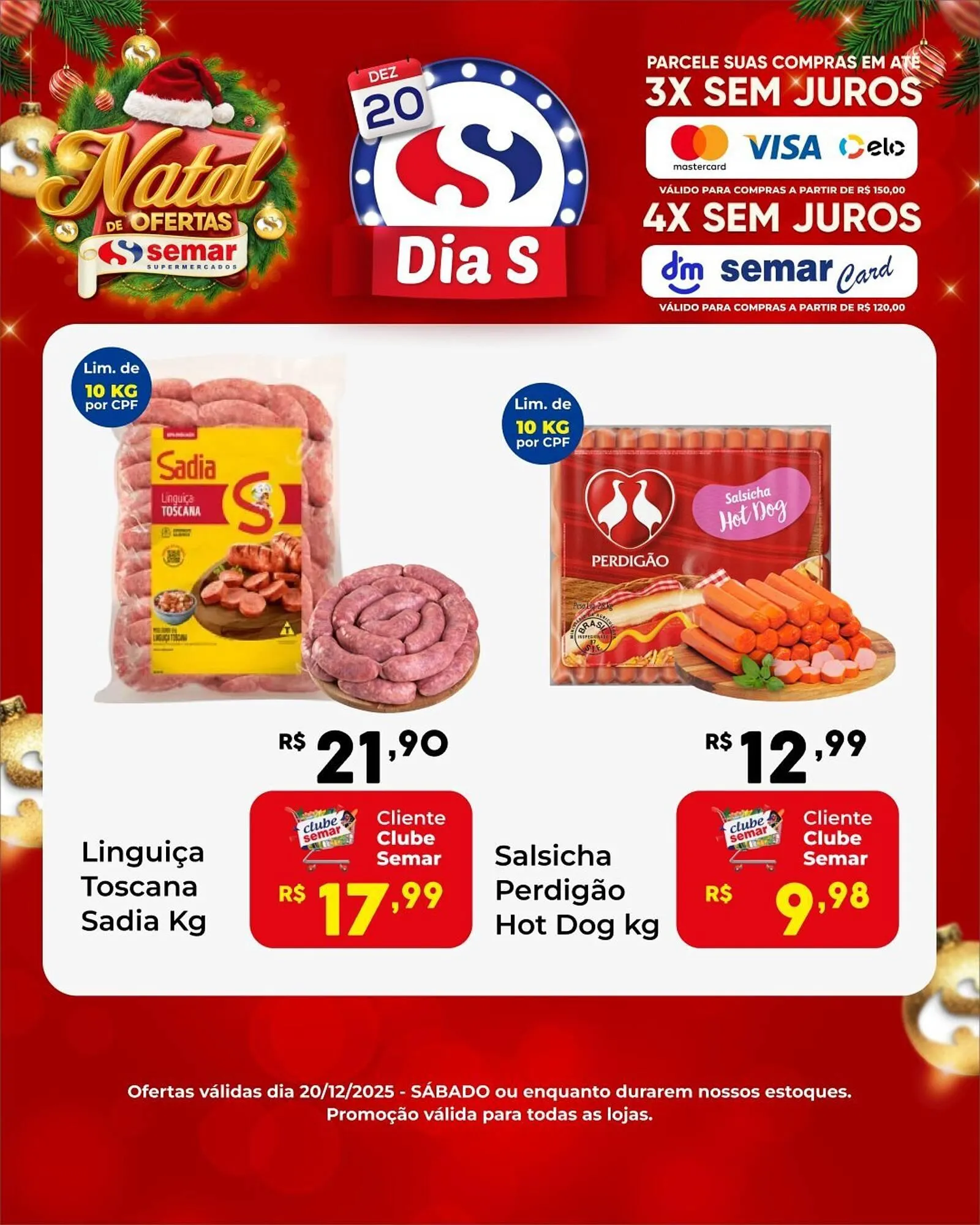 Encarte de Folheto Semar Supermercado 19 de dezembro até 20 de dezembro 2025 - Pagina 3