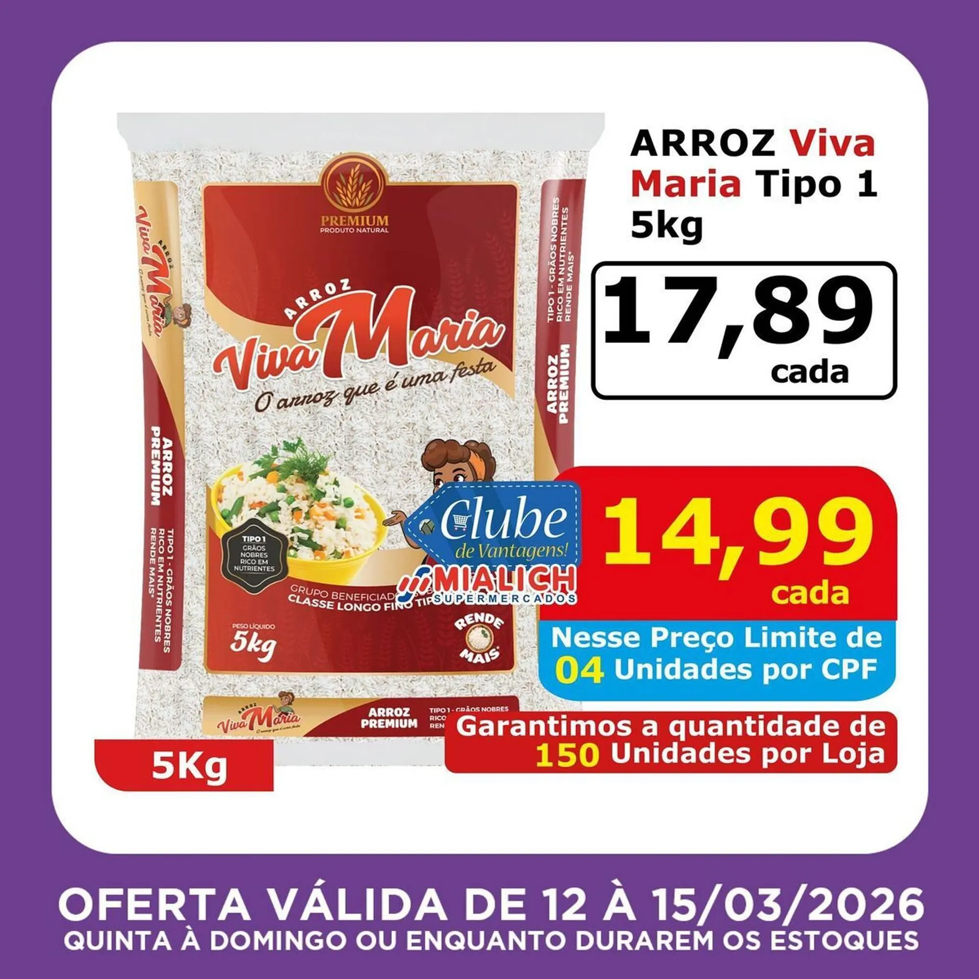 Encarte de Catálogo Mialich Supermercados 12 de março até 15 de março 2026 - Pagina 4