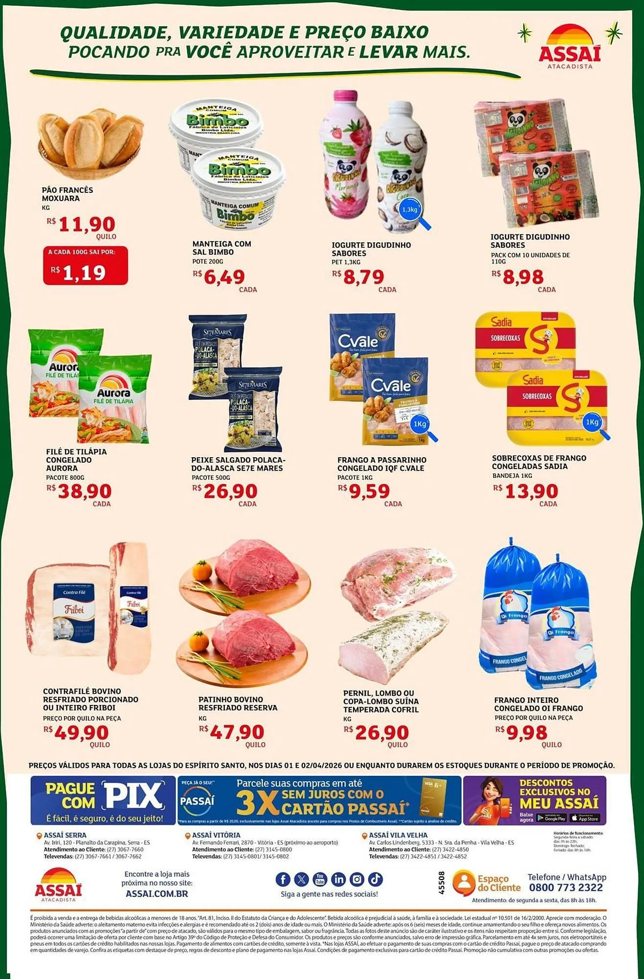Encarte de Encarte Assaí Atacadista 1 de abril até 2 de abril 2026 - Pagina 2