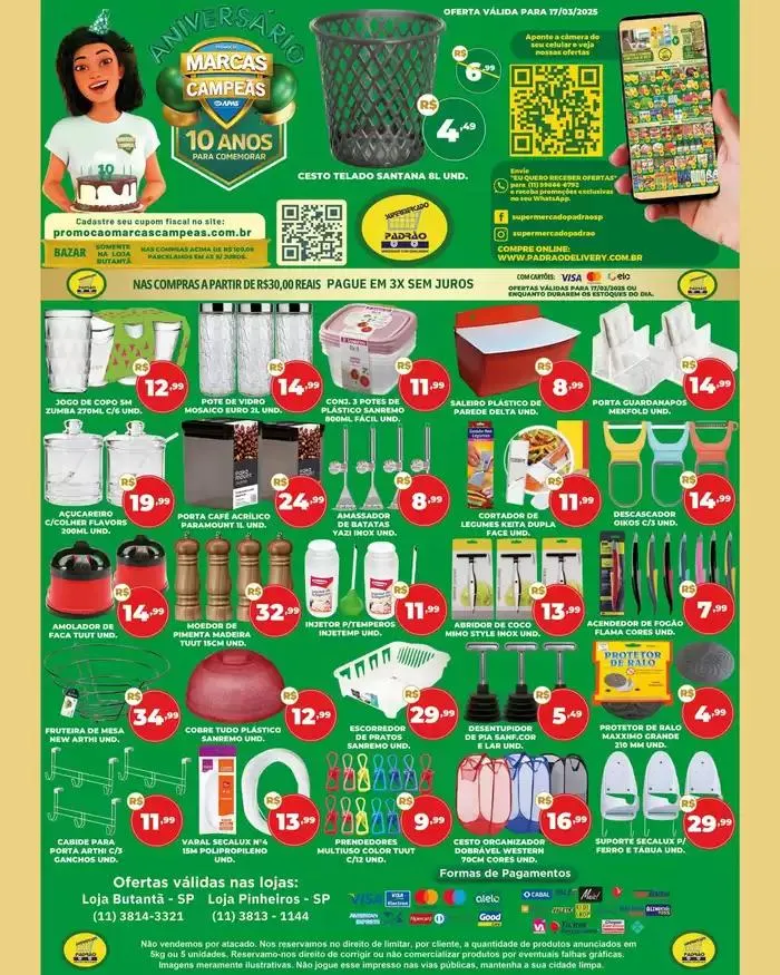 Encarte de Encarte Supermercado Padrão 18 de março até 20 de março 2025 - Pagina 6