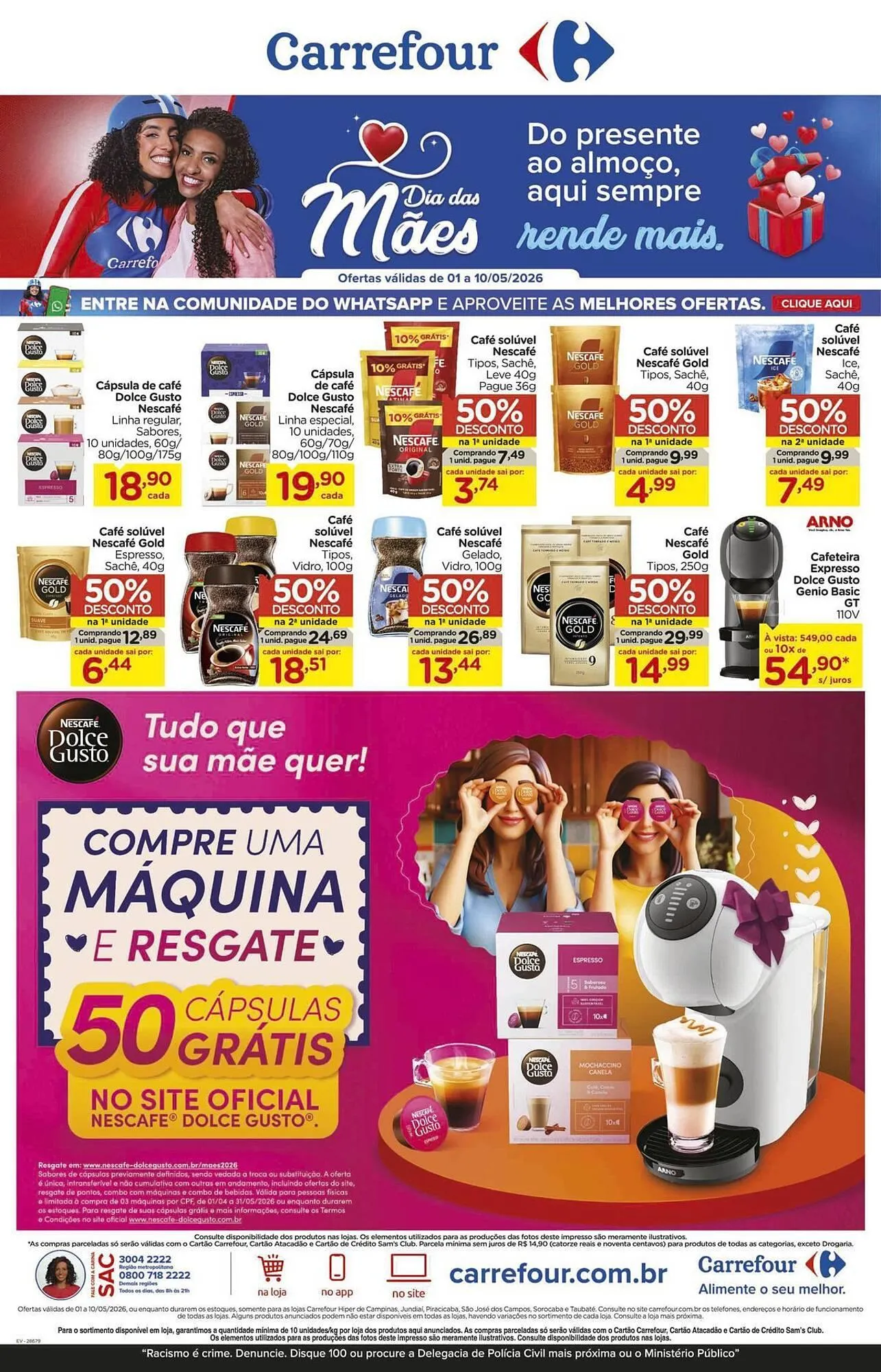 Encarte de Folheto Carrefour 4 de maio até 10 de maio 2026 - Pagina 1