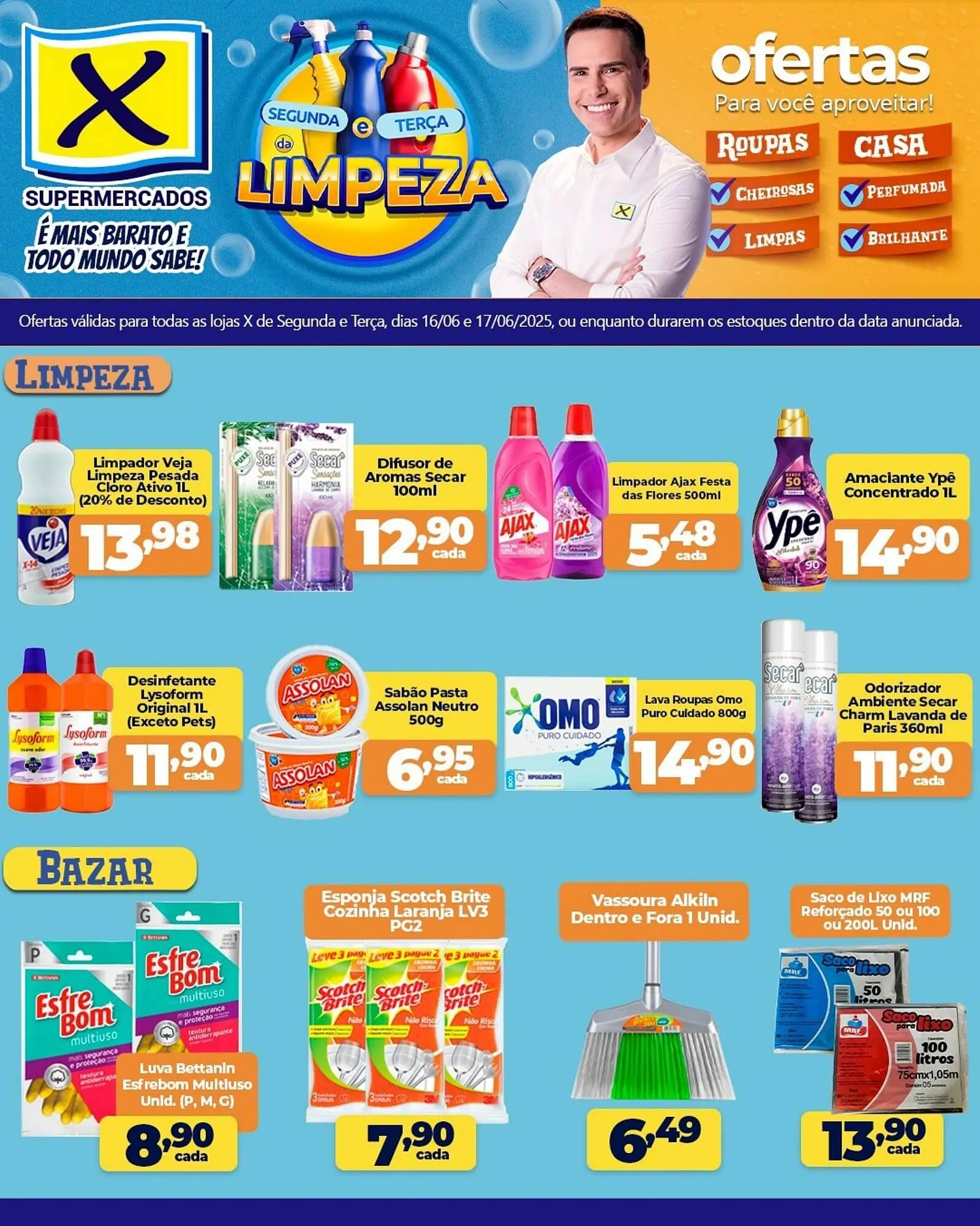 Encarte de Catálogo X Supermercados 16 de junho até 17 de junho 2025 - Pagina 1