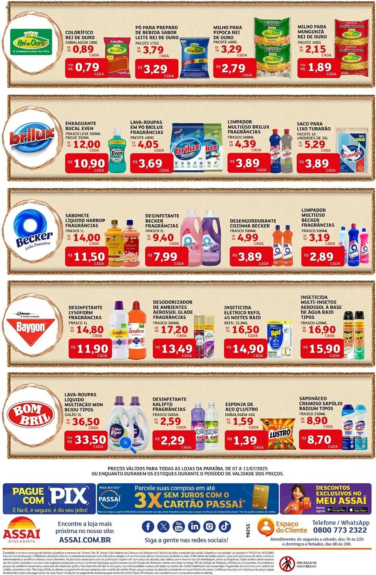 Encarte de Catálogo Assaí Atacadista 7 de julho até 11 de julho 2025 - Pagina 5