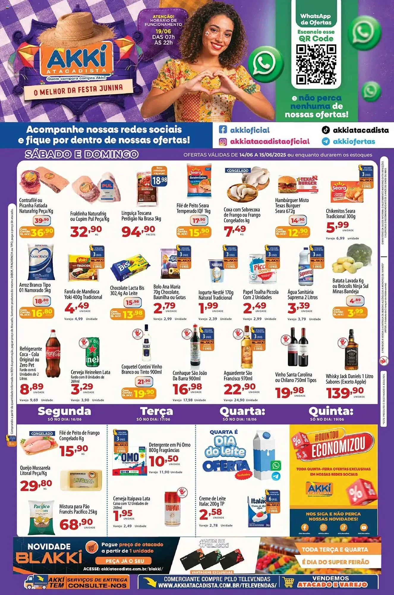 Encarte de Catálogo Akki Atacadista 14 de junho até 16 de junho 2025 - Pagina 1