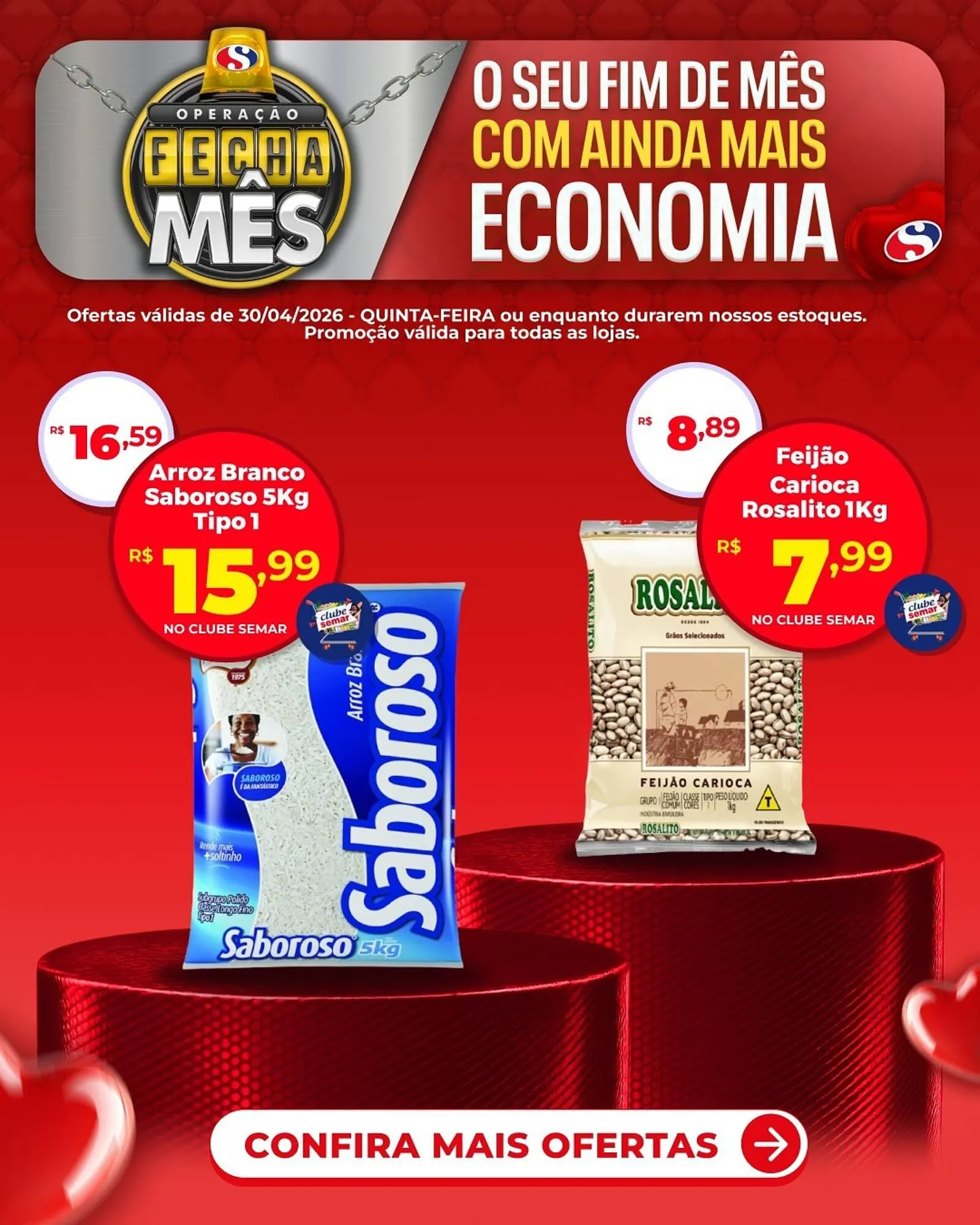 Encarte de Folheto Semar Supermercado 29 de abril até 30 de abril 2026 - Pagina 1