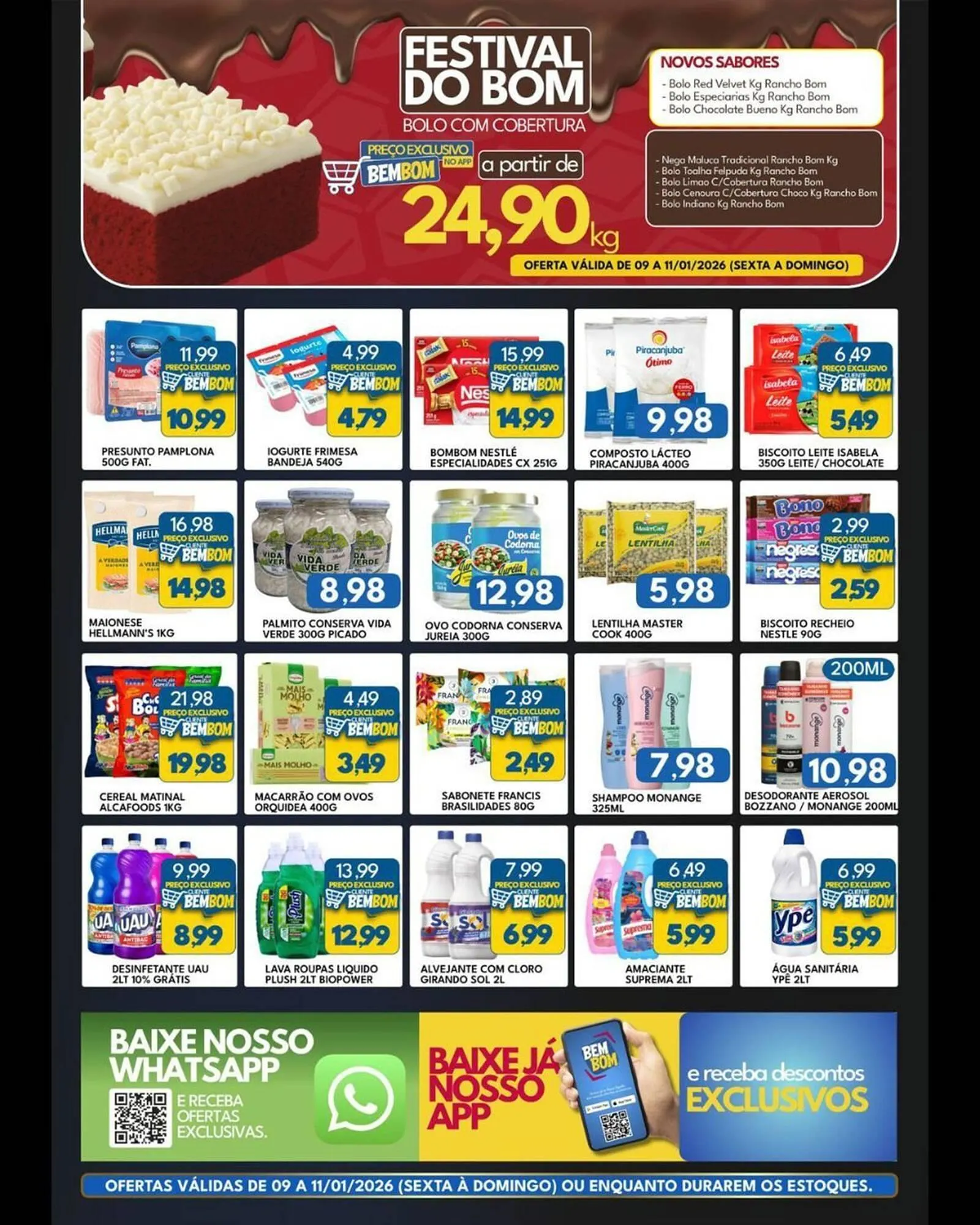 Encarte de Catálogo Rancho Bom Supermercados 9 de janeiro até 11 de janeiro 2026 - Pagina 2