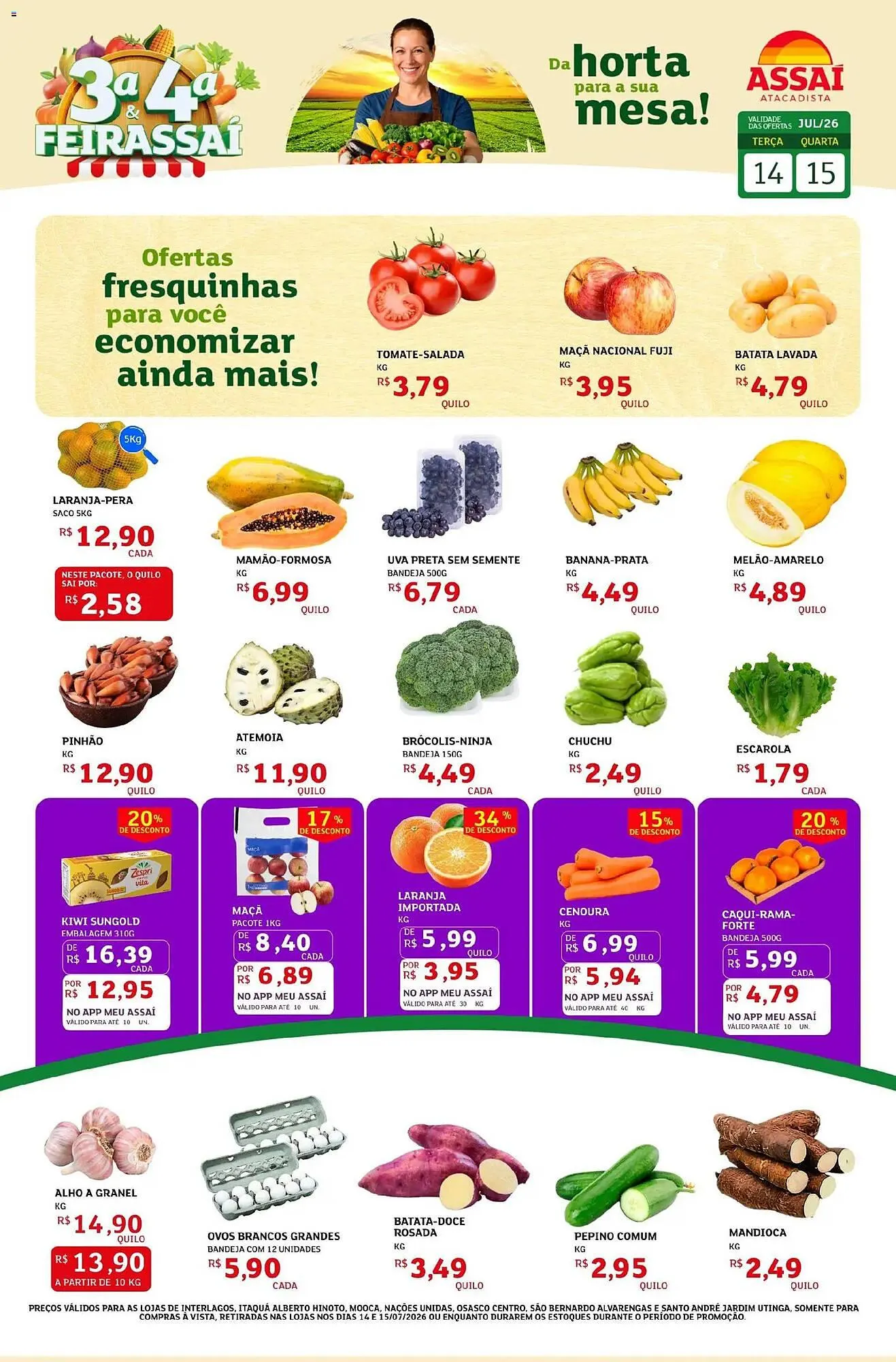 Encarte de Encarte Assaí Atacadista 14 de julho até 15 de julho 2026 - Pagina 1
