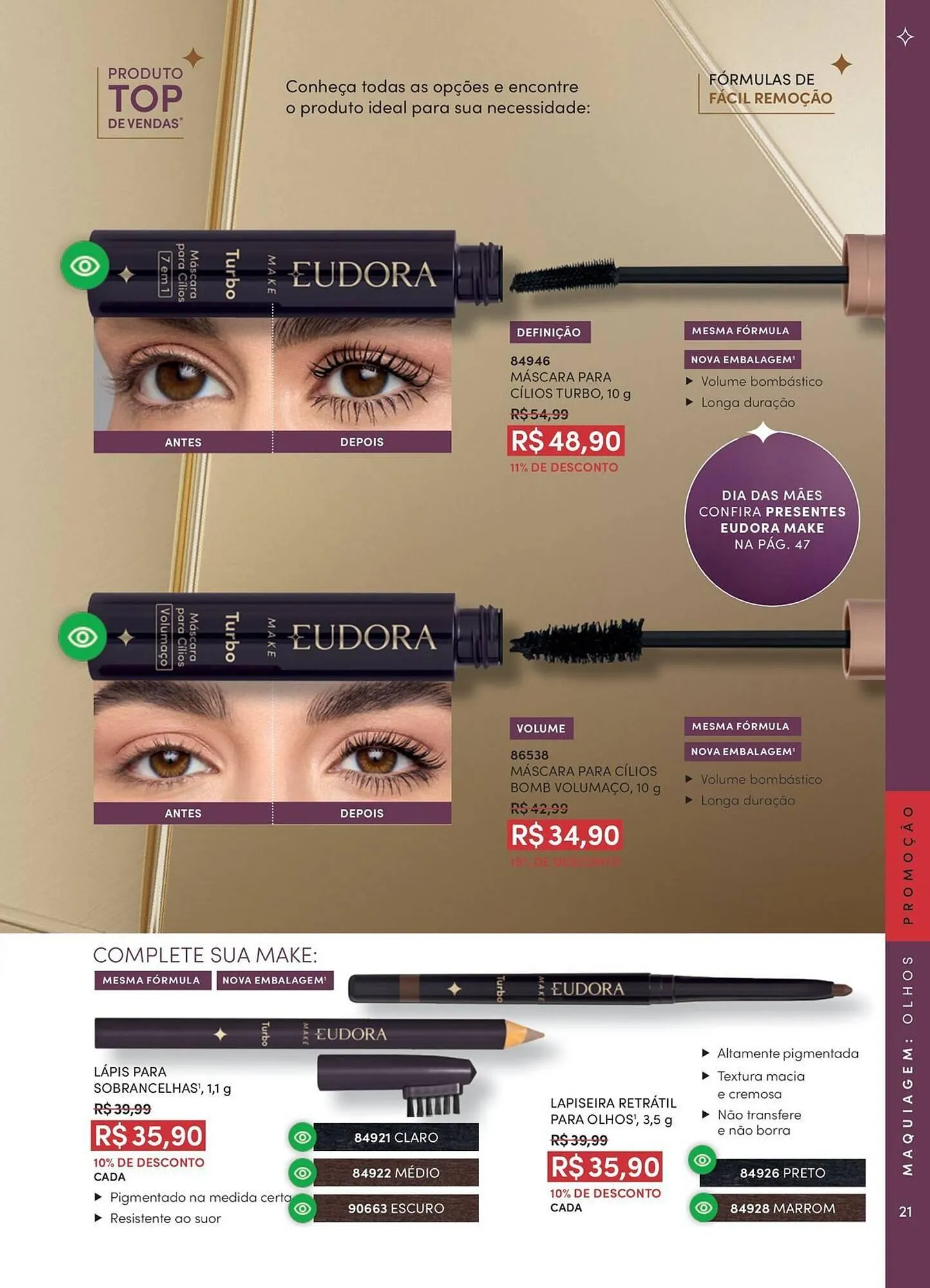 Encarte de Catálogo Eudora 1 de abril até 1 de maio 2026 - Pagina 29