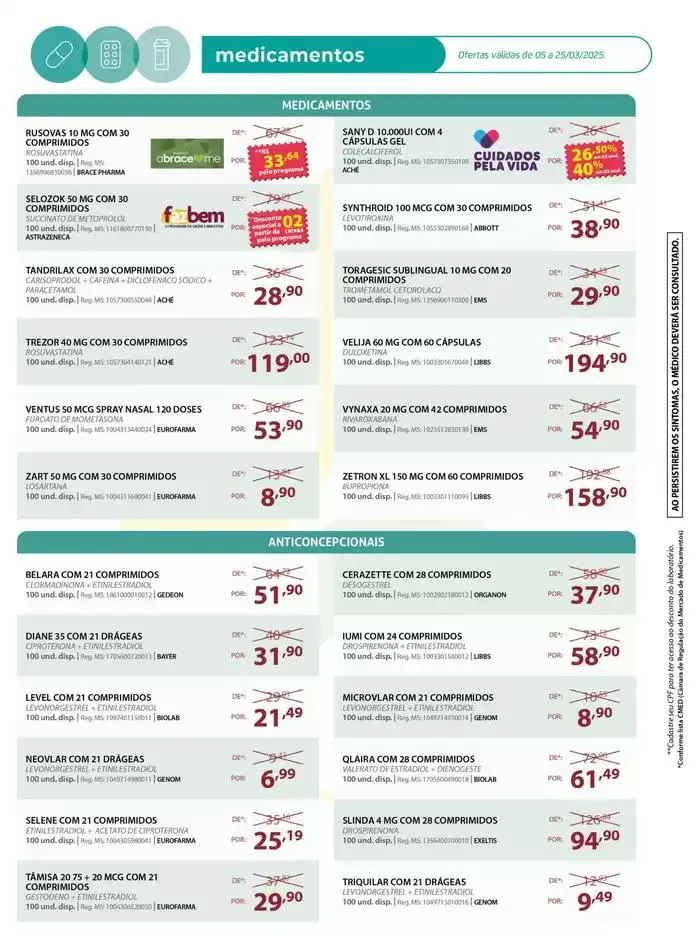 Encarte de Farmcia mensal 5 de março até 25 de março 2025 - Pagina 3