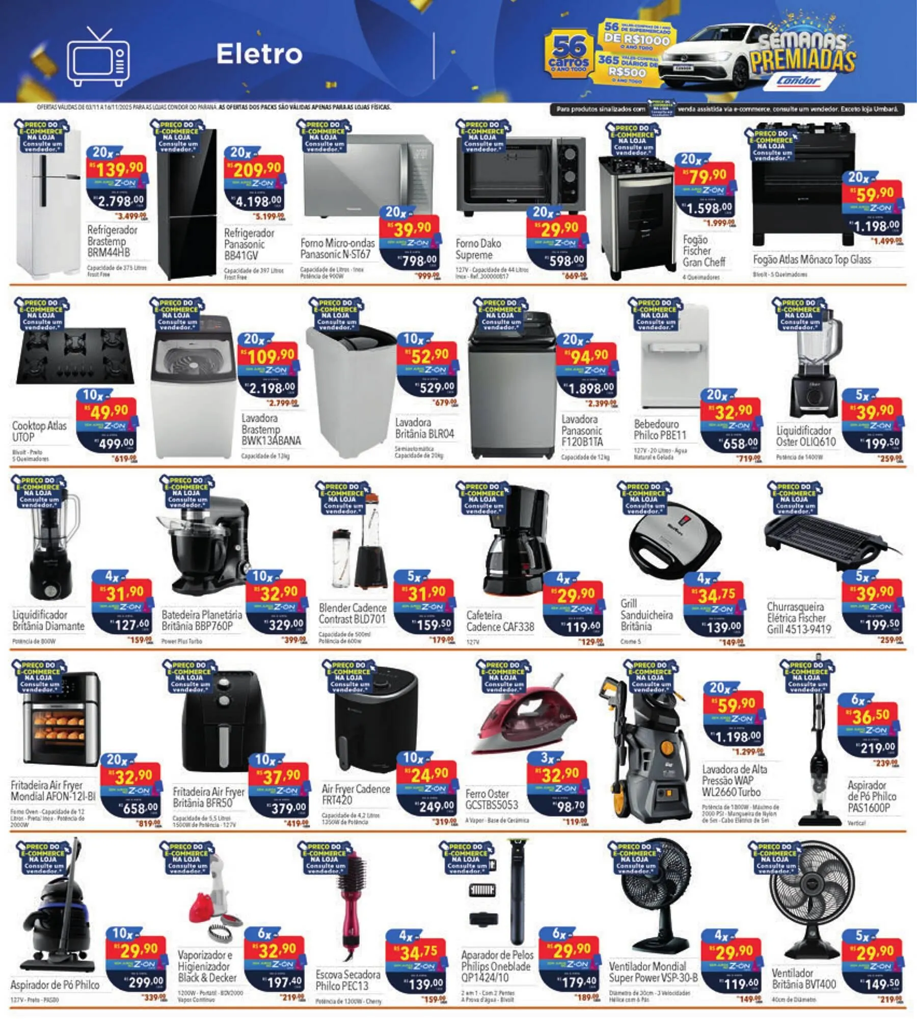 Encarte de Catálogo Supermercados Condor 3 de novembro até 16 de novembro 2025 - Pagina 31