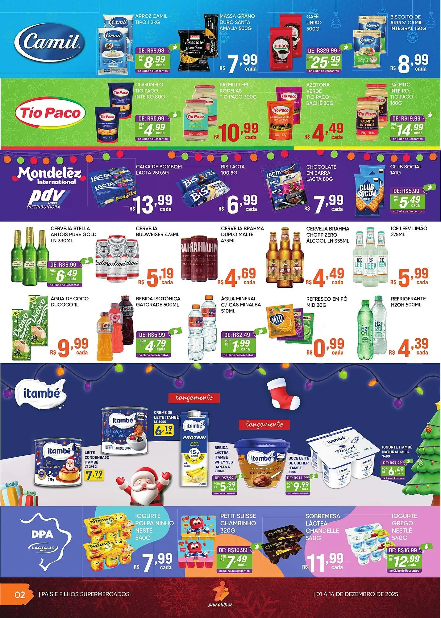 Encarte de Catálogo Pais e Filhos Supermercados 1 de dezembro até 14 de dezembro 2025 - Pagina 2