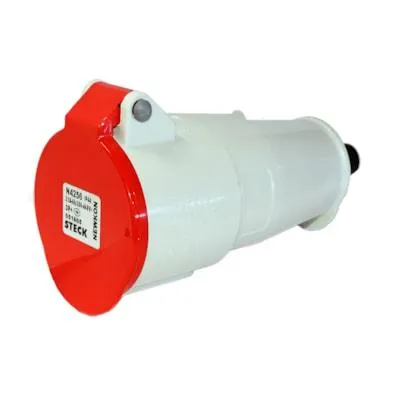 Acoplamento 3P+T 32A 380V 6H Vermelho N-4256 Steck