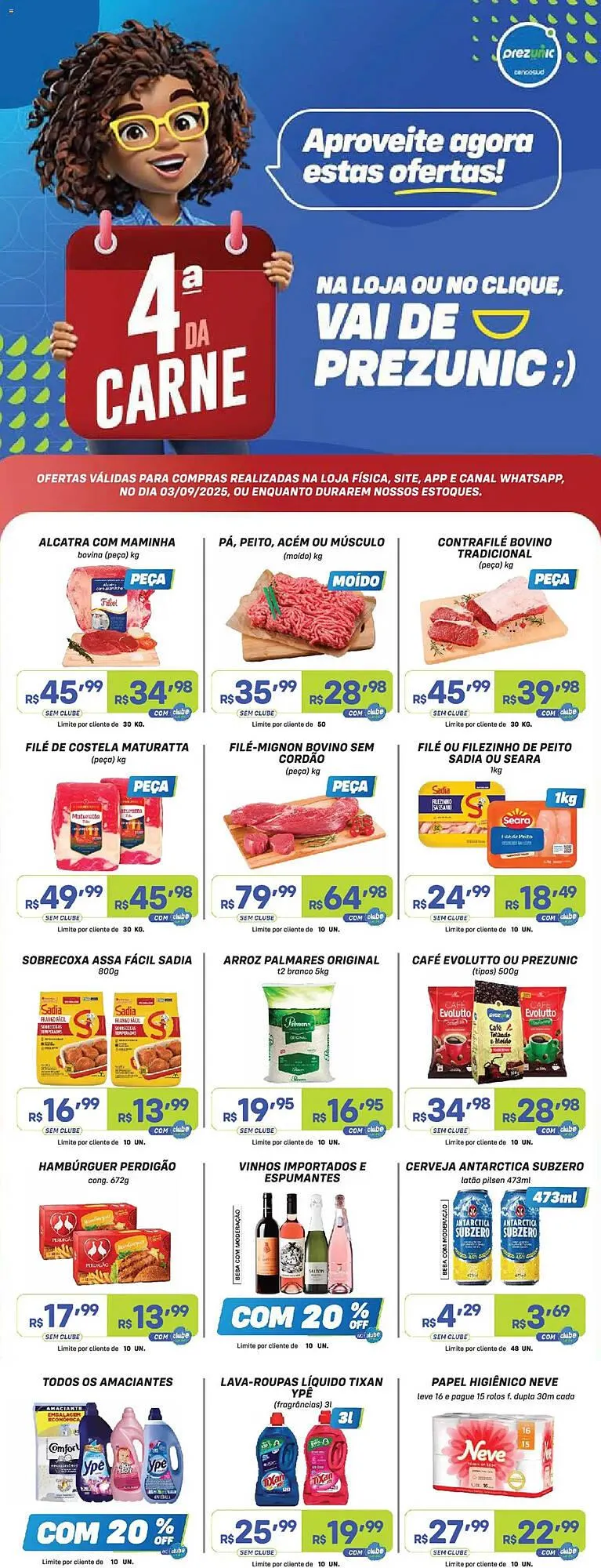 Encarte de Encarte Prezunic 3 de setembro até 5 de setembro 2025 - Pagina 1