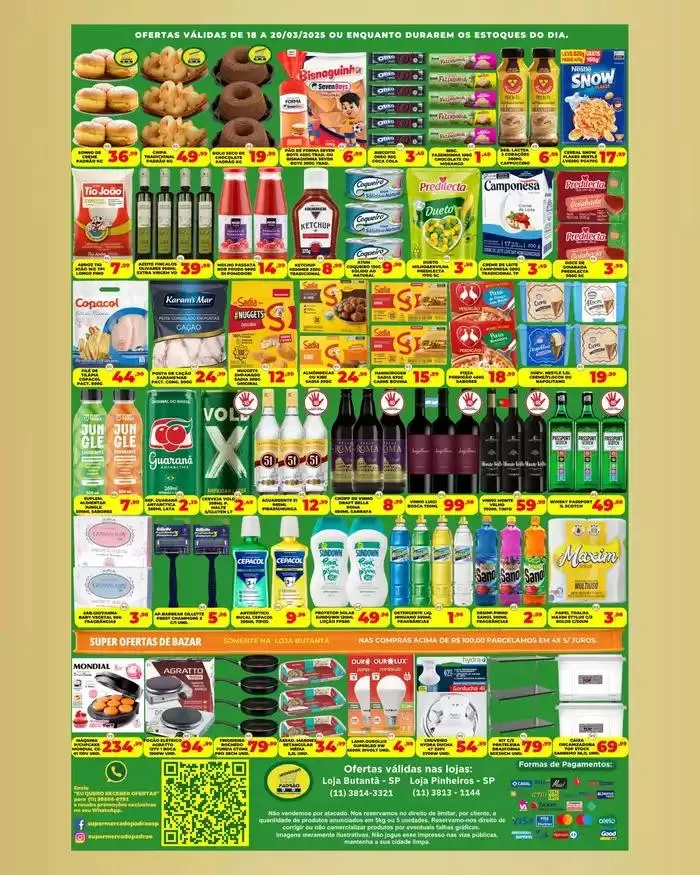 Encarte de Encarte Supermercado Padrão 18 de março até 20 de março 2025 - Pagina 1