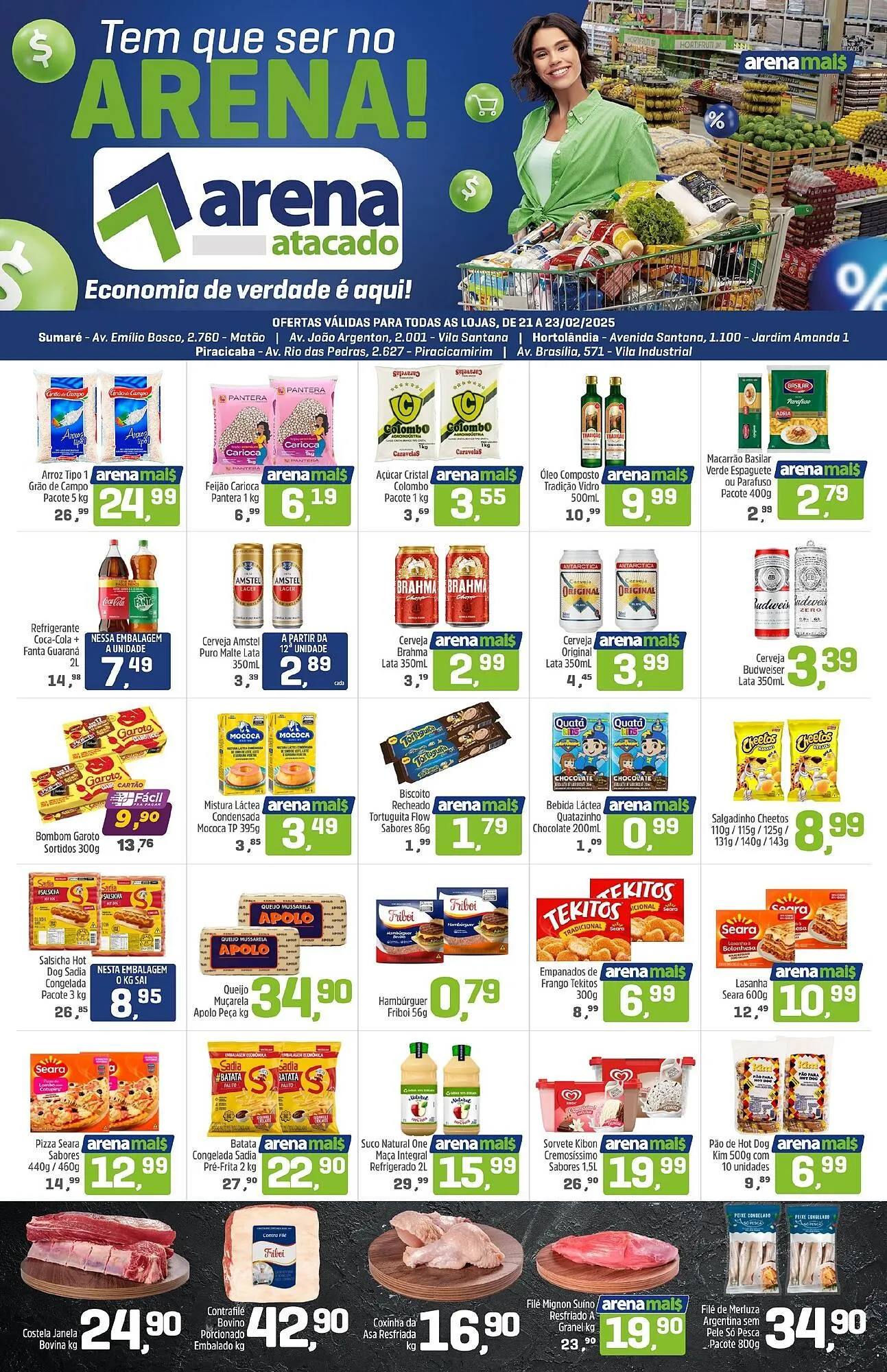 Encarte de Catálogo Arena Atacado 21 de fevereiro até 23 de fevereiro 2025 - Pagina 1