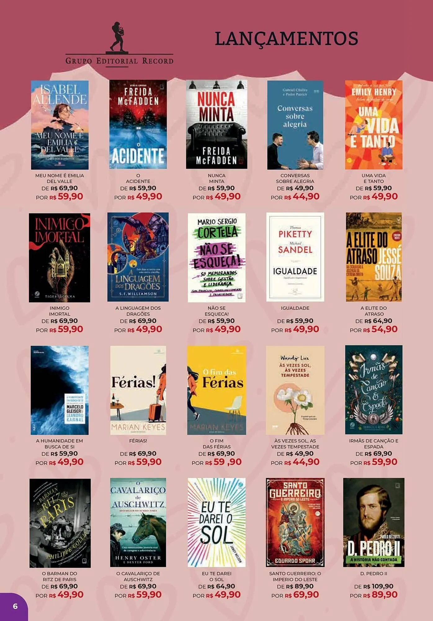 Encarte de Catálogo Livraria Leitura 27 de maio até 13 de julho 2025 - Pagina 6