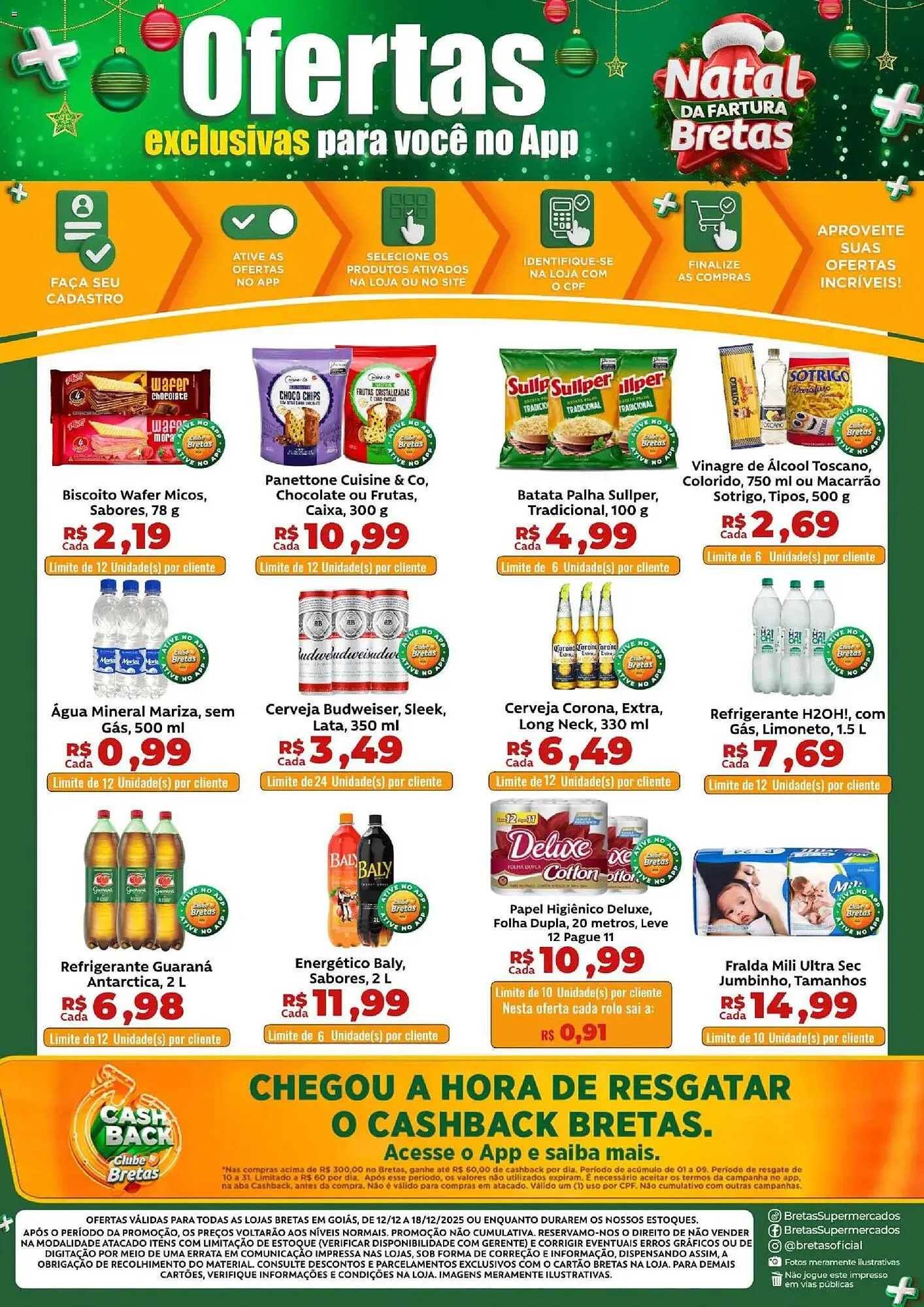 Encarte de Catálogo Supermercados Bretas 12 de dezembro até 18 de dezembro 2025 - Pagina 1