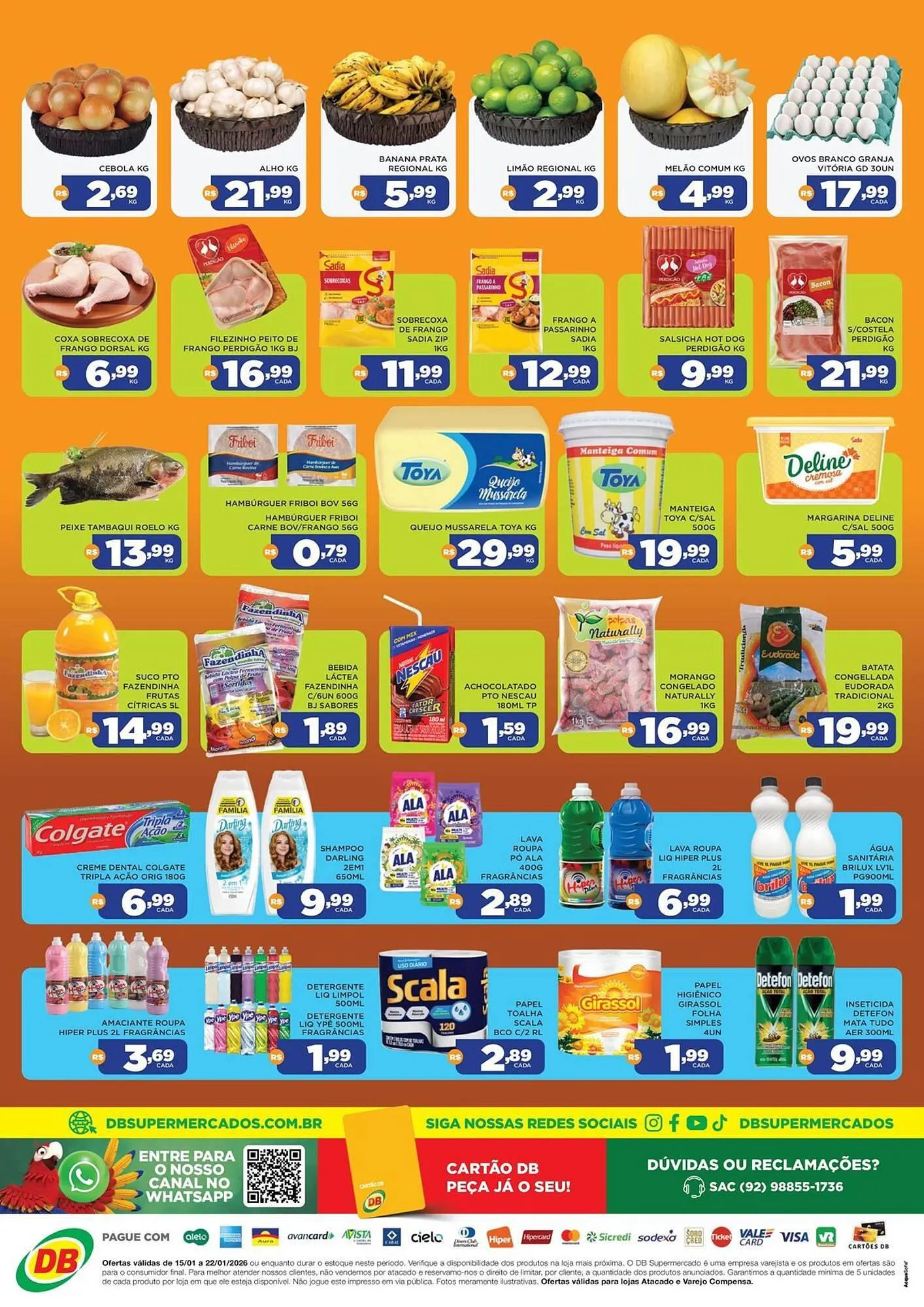 Encarte de Catálogo DB Supermercados 16 de janeiro até 22 de janeiro 2026 - Pagina 2
