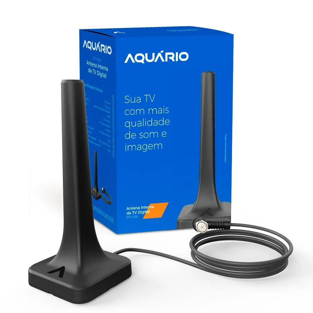 Antena Digital Interna Aquário DTV200