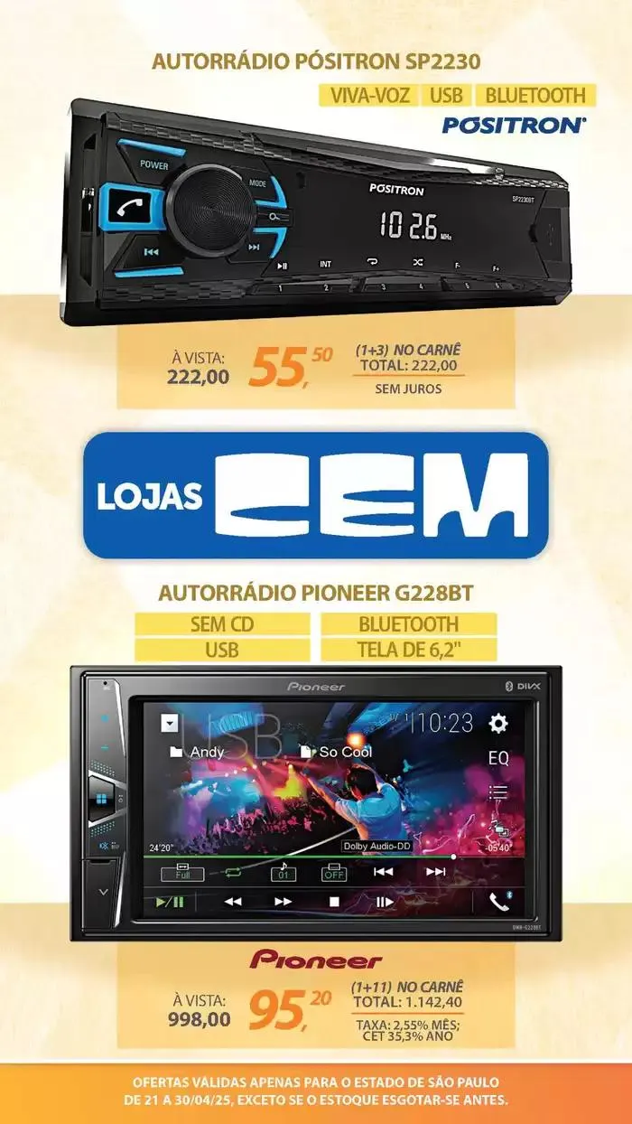 Encarte de Encarte Lojas Cem 18 de abril até 30 de abril 2025 - Pagina 46