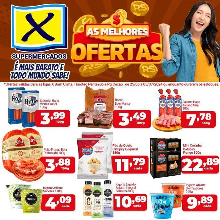 Encarte de Ofertas X Supermercados 26 de junho até 5 de julho 2024 - Pagina 4