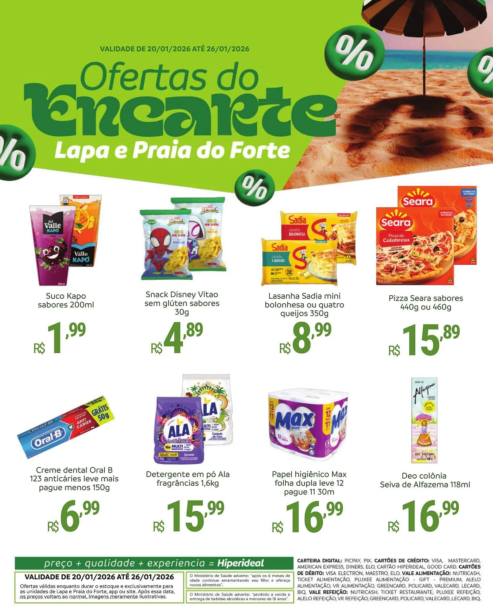 Encarte de Catálogo Hiperideal Supermercados 20 de janeiro até 26 de janeiro 2026 - Pagina 3
