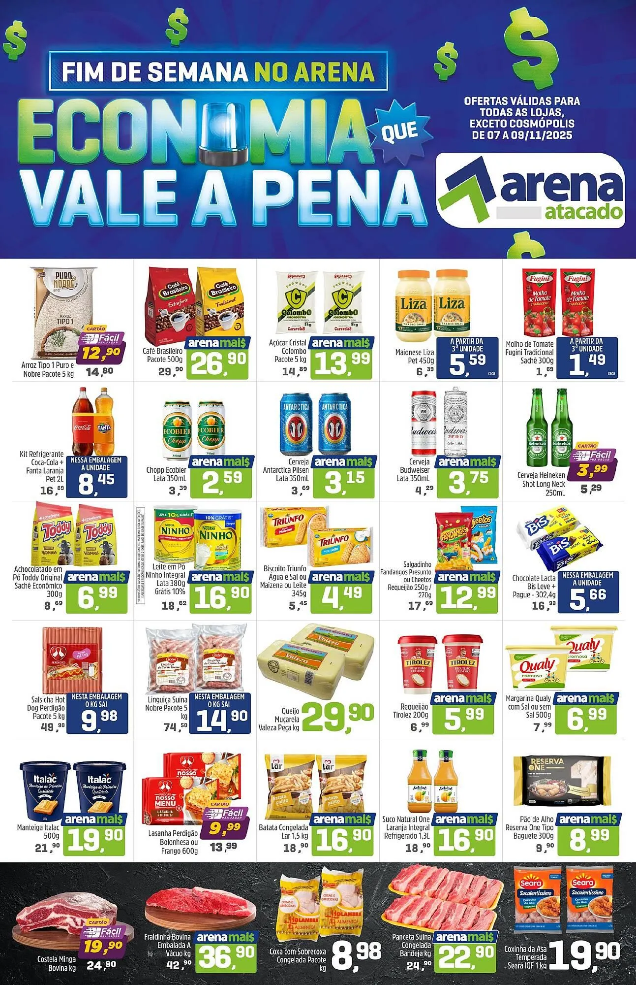Encarte de Folheto Arena Atacado 7 de novembro até 9 de novembro 2025 - Pagina 1
