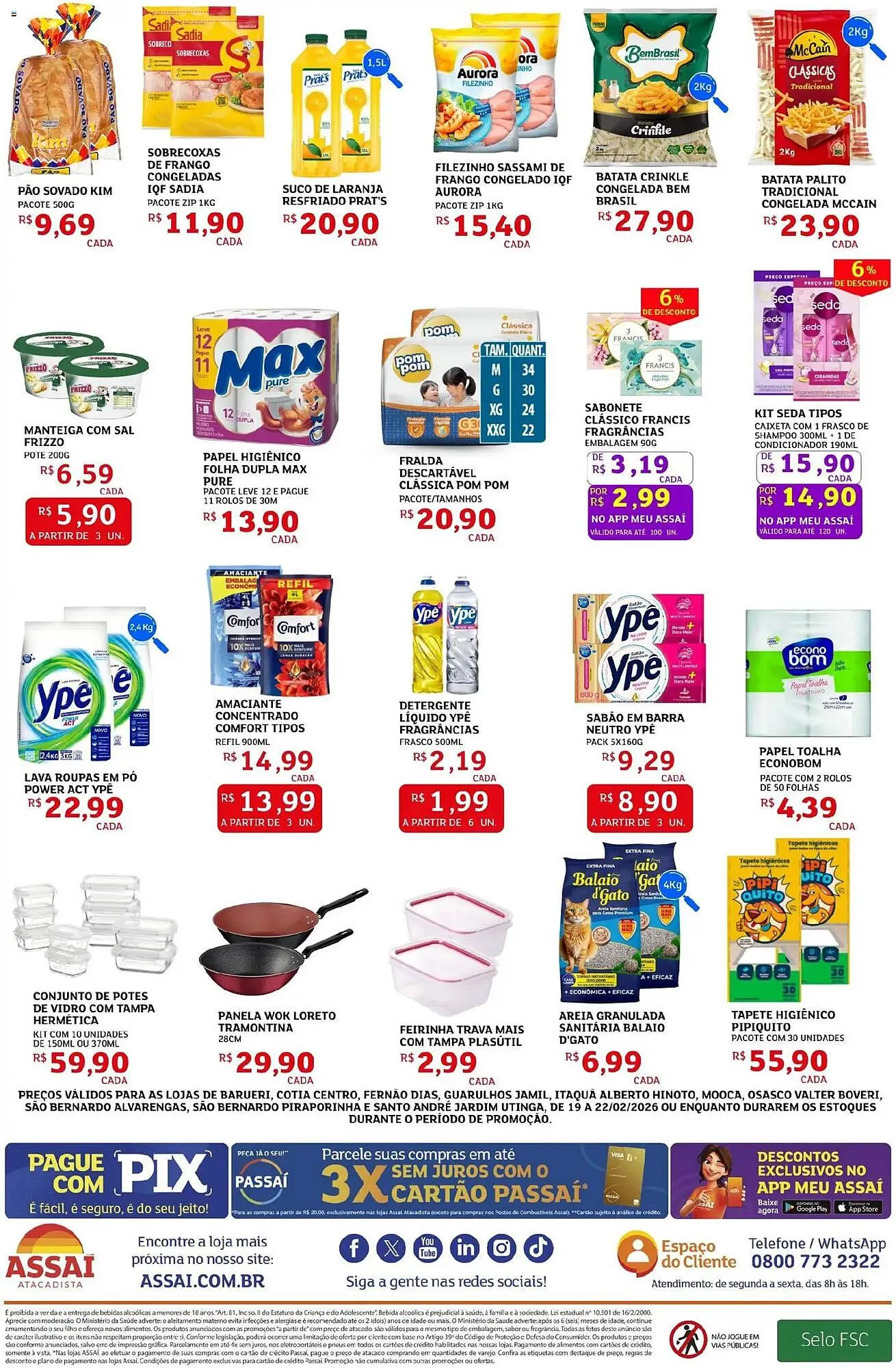 Encarte de Encarte Assaí Atacadista 19 de fevereiro até 22 de fevereiro 2026 - Pagina 2