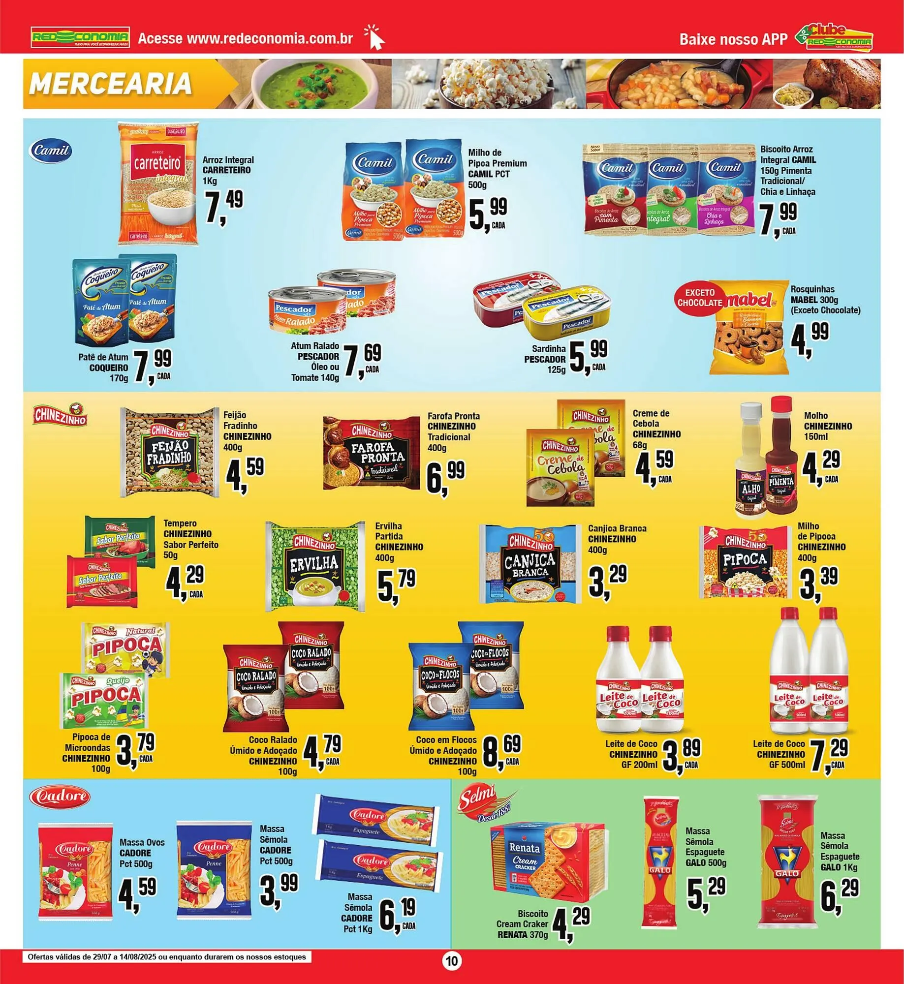 Encarte de Catálogo Rede Economia 1 de agosto até 3 de agosto 2025 - Pagina 10