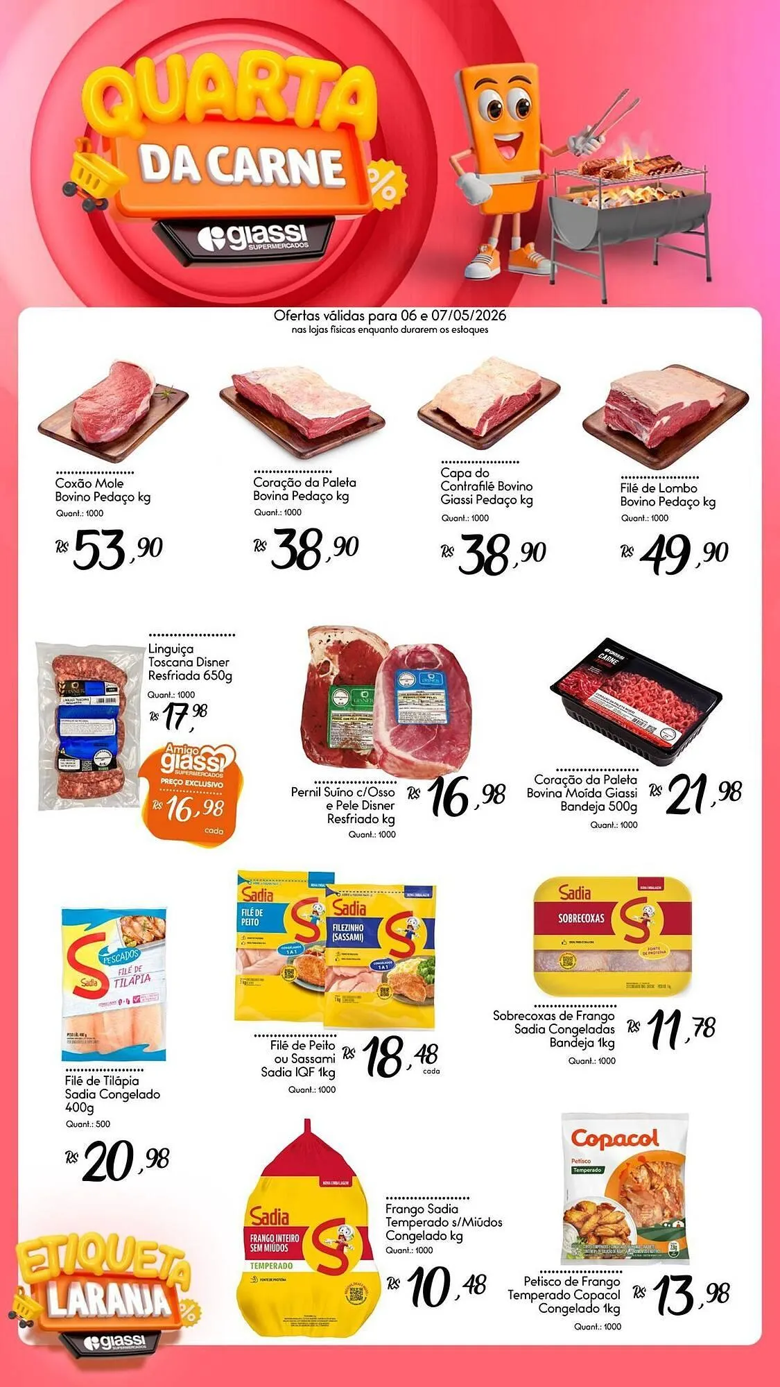 Encarte de Encarte Giassi Supermercados 6 de maio até 7 de maio 2026 - Pagina 1