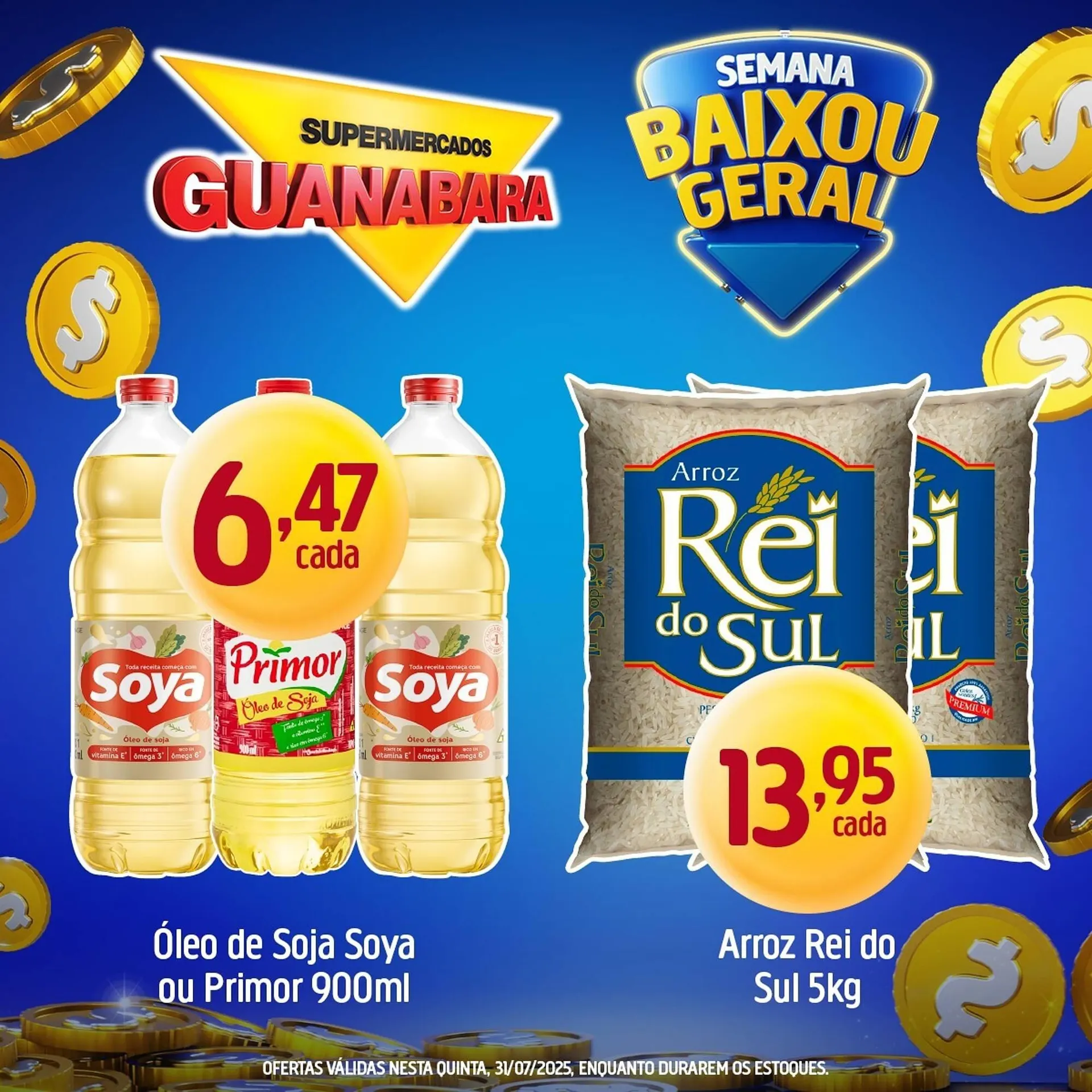 Encarte de Catálogo Supermercados Guanabara 31 de julho até 31 de julho 2025 - Pagina 1