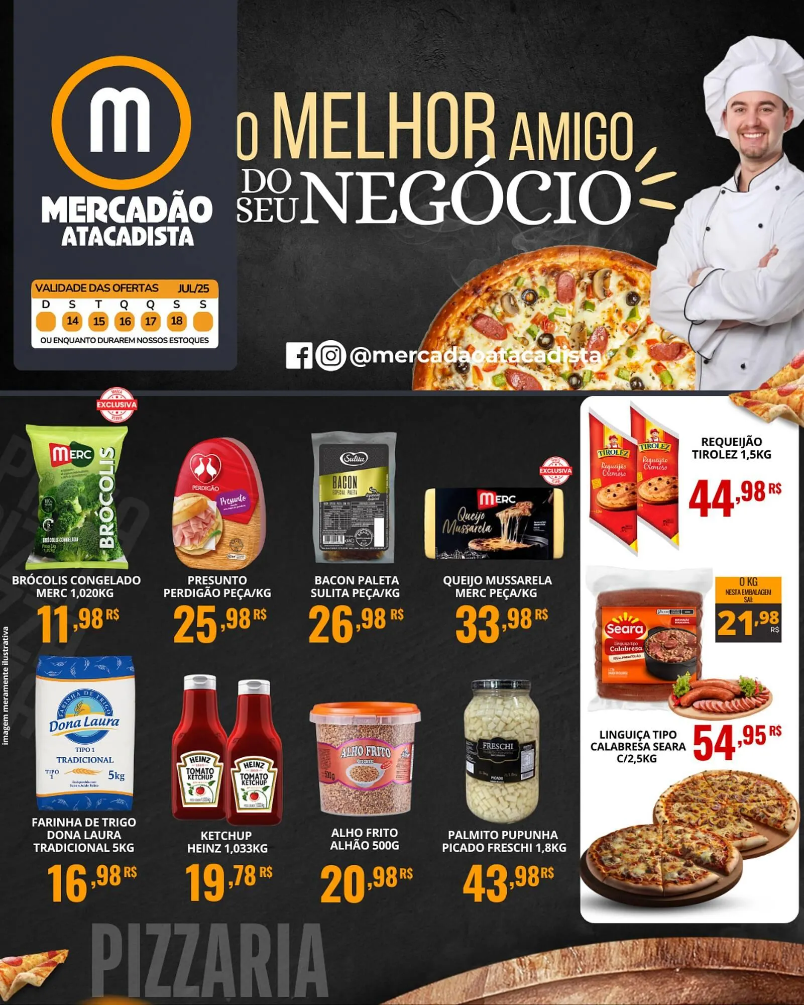 Encarte de Catálogo Mercadão Atacadista 14 de julho até 18 de julho 2025 - Pagina 1