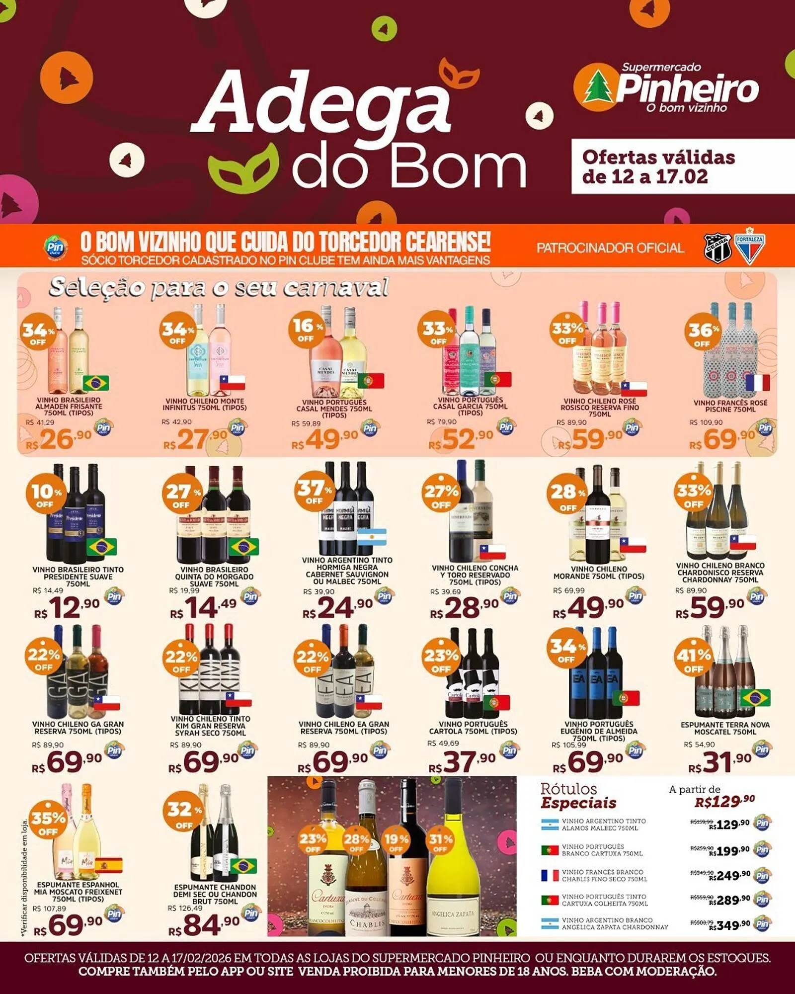 Encarte de Encarte Pinheiro Supermercado 12 de fevereiro até 17 de fevereiro 2026 - Pagina 2