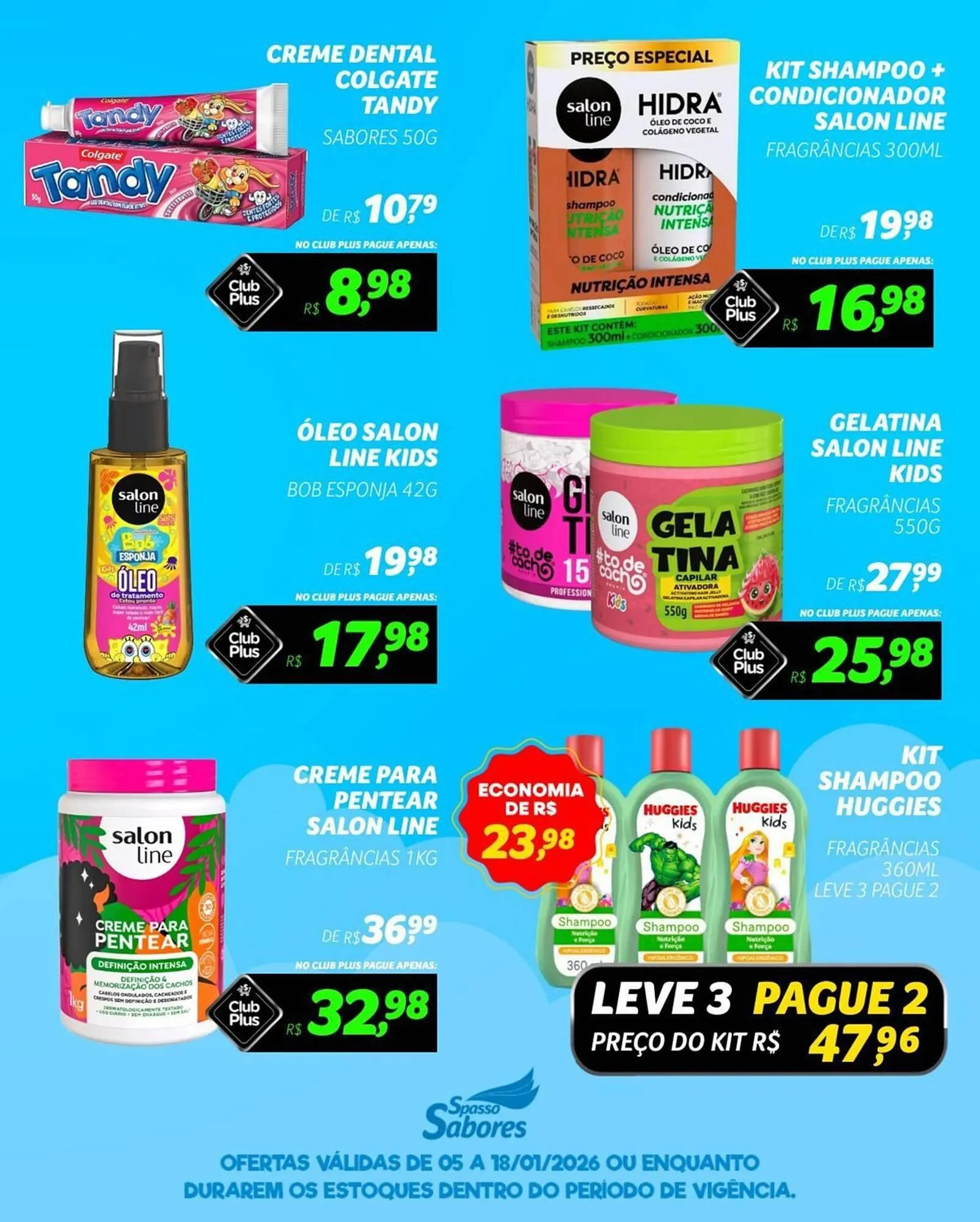 Encarte de Folheto Spasso Sabores 5 de janeiro até 18 de janeiro 2026 - Pagina 1