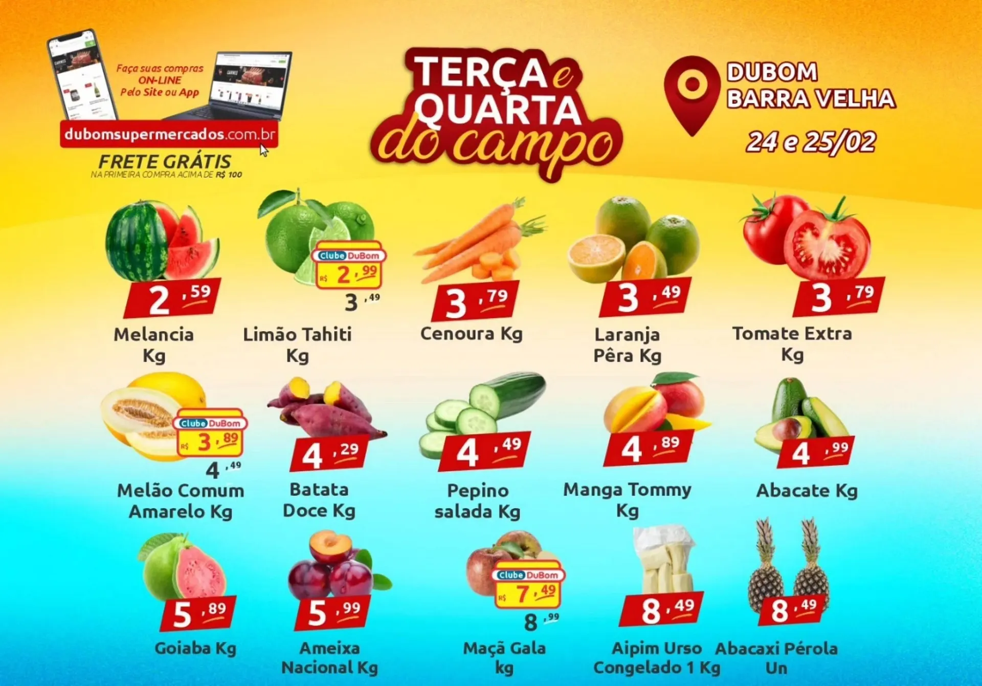 Encarte de Catálogo Dubom Supermercados 24 de fevereiro até 25 de fevereiro 2026 - Pagina 1