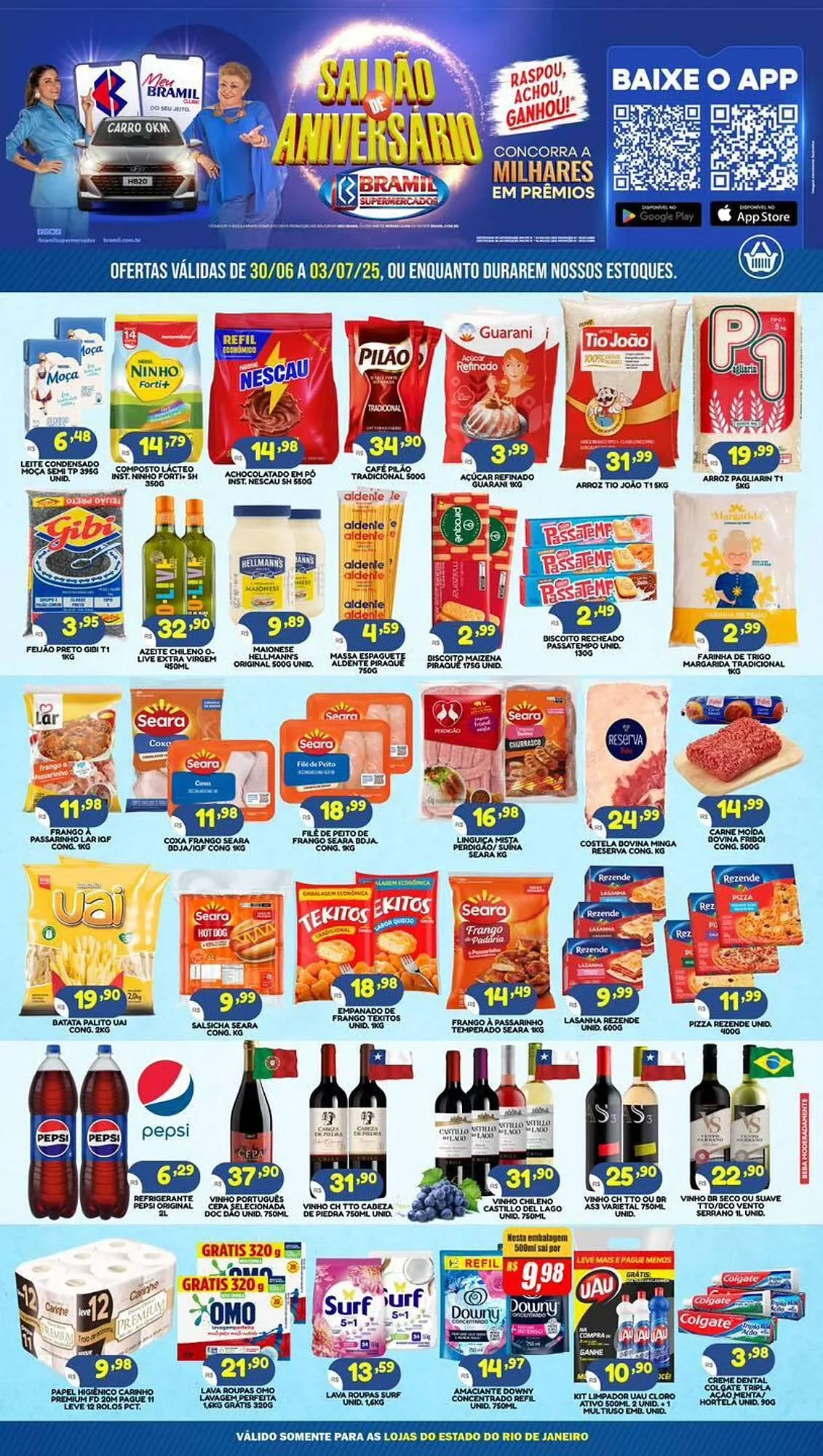 Encarte de Catálogo Bramil Supermercados 30 de junho até 3 de julho 2025 - Pagina 1