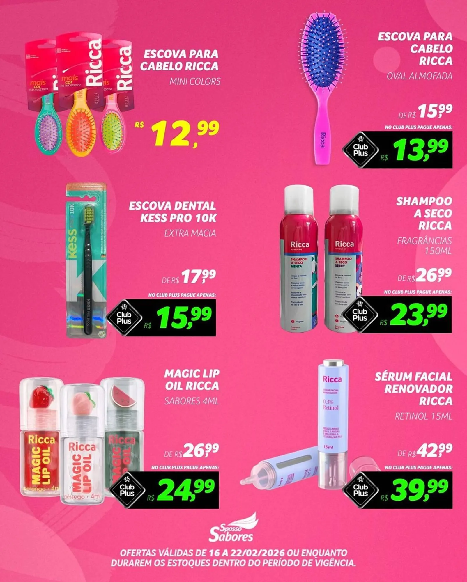 Encarte de Folheto Spasso Sabores 16 de fevereiro até 22 de fevereiro 2026 - Pagina 1