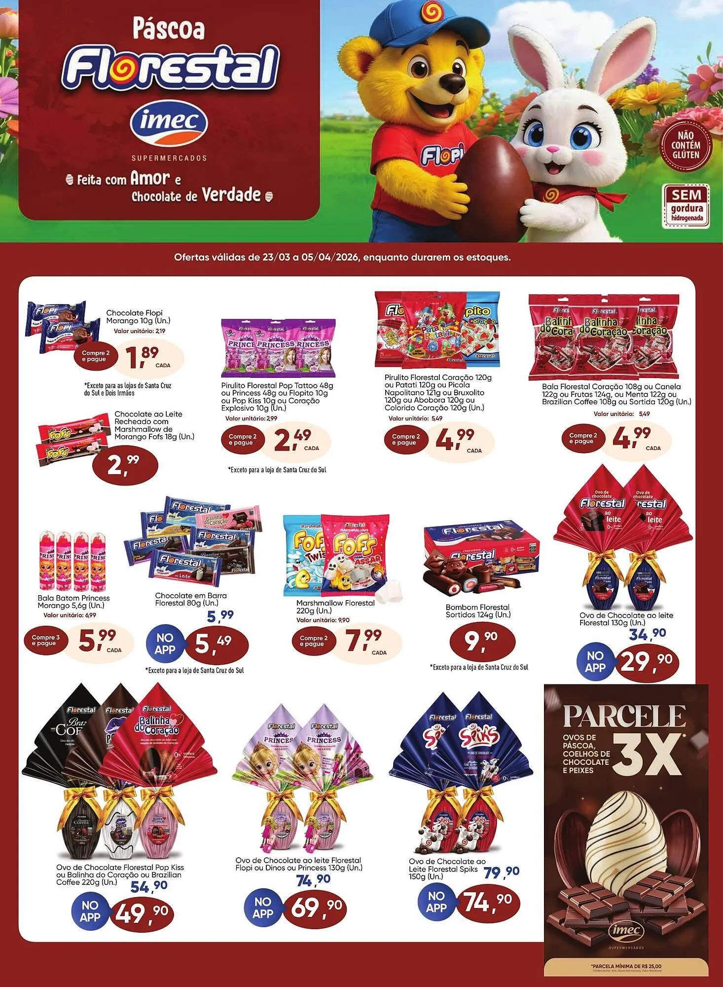 Encarte de Catálogo Imec Supermercados 23 de março até 5 de abril 2026 - Pagina 1